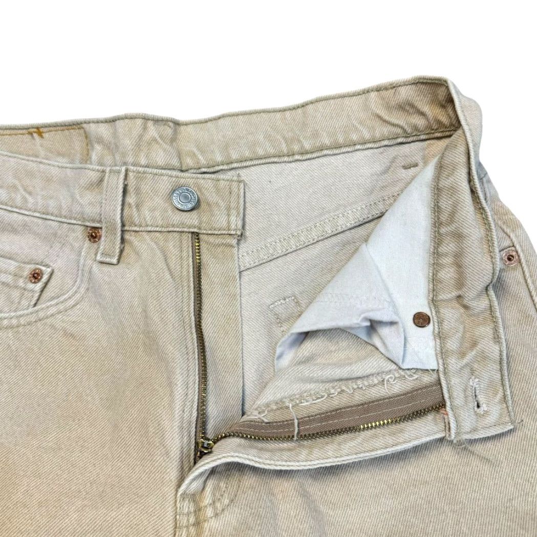 Levi's VINTAGE Levi's Jeans 550 Beige 90s Y2K Relaxed Straight Mens 30x29 Jeans - Denim Cotton Zip Button Size US 30 / EU 46 - 5 Thumbnail