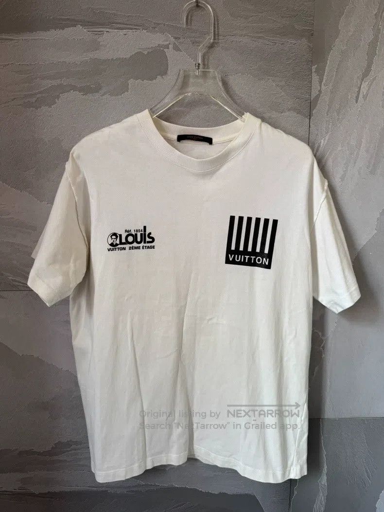 Louis Vuitton Louis Vuitton Classic Pure White Piano Short Sleeve Size US L / EU 52-54 / 3 - 1 Thumbnail
