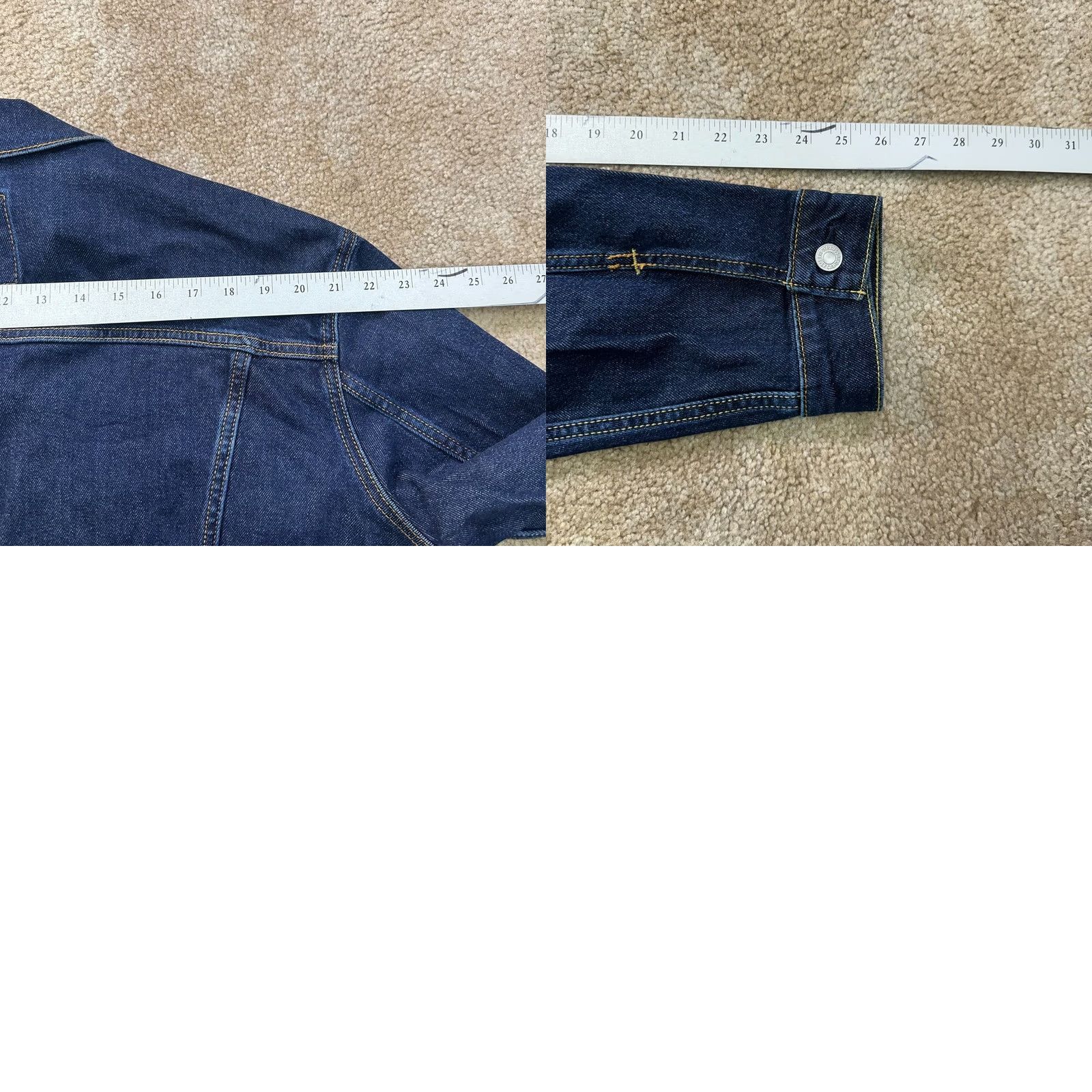 Levi's Levi's Denim Trucker Jacket Men XL Blue Jeans jacket Regular Fit Size US 36 / EU 52 - 9 Thumbnail