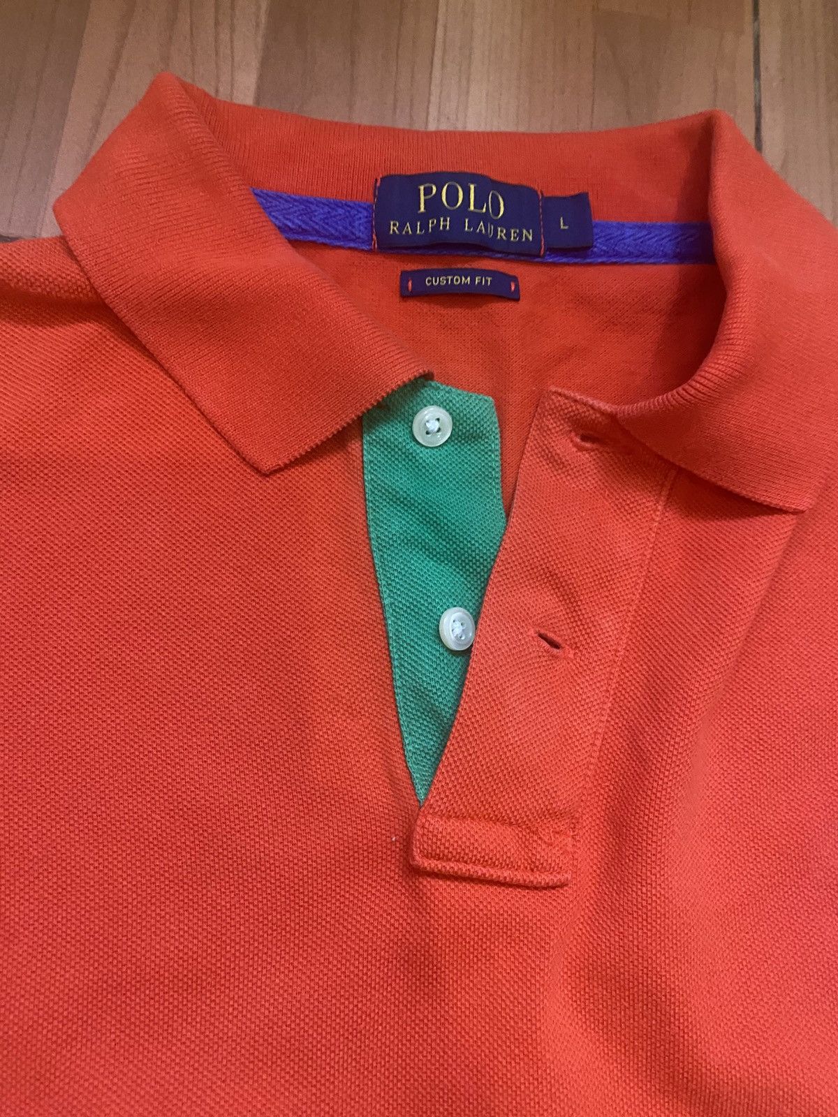 Polo Ralph Lauren × Ralph Lauren × Vintage Polo Ralph Lauren Men’s Polo Shirt Big Pony Orange Size US L / EU 52-54 / 3 - 4 Thumbnail