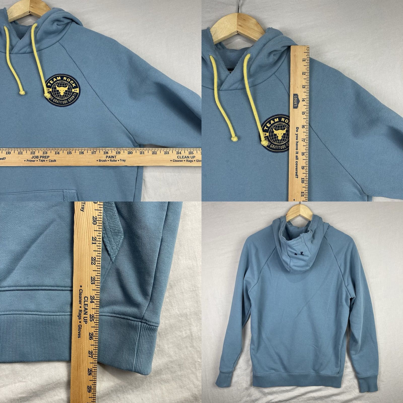 Under Armour Under Armour Project Rock Hoodie Mens Small Blue Team Rock Pullover Sweatshirt Size US S / EU 44-46 / 1 - 8 Thumbnail