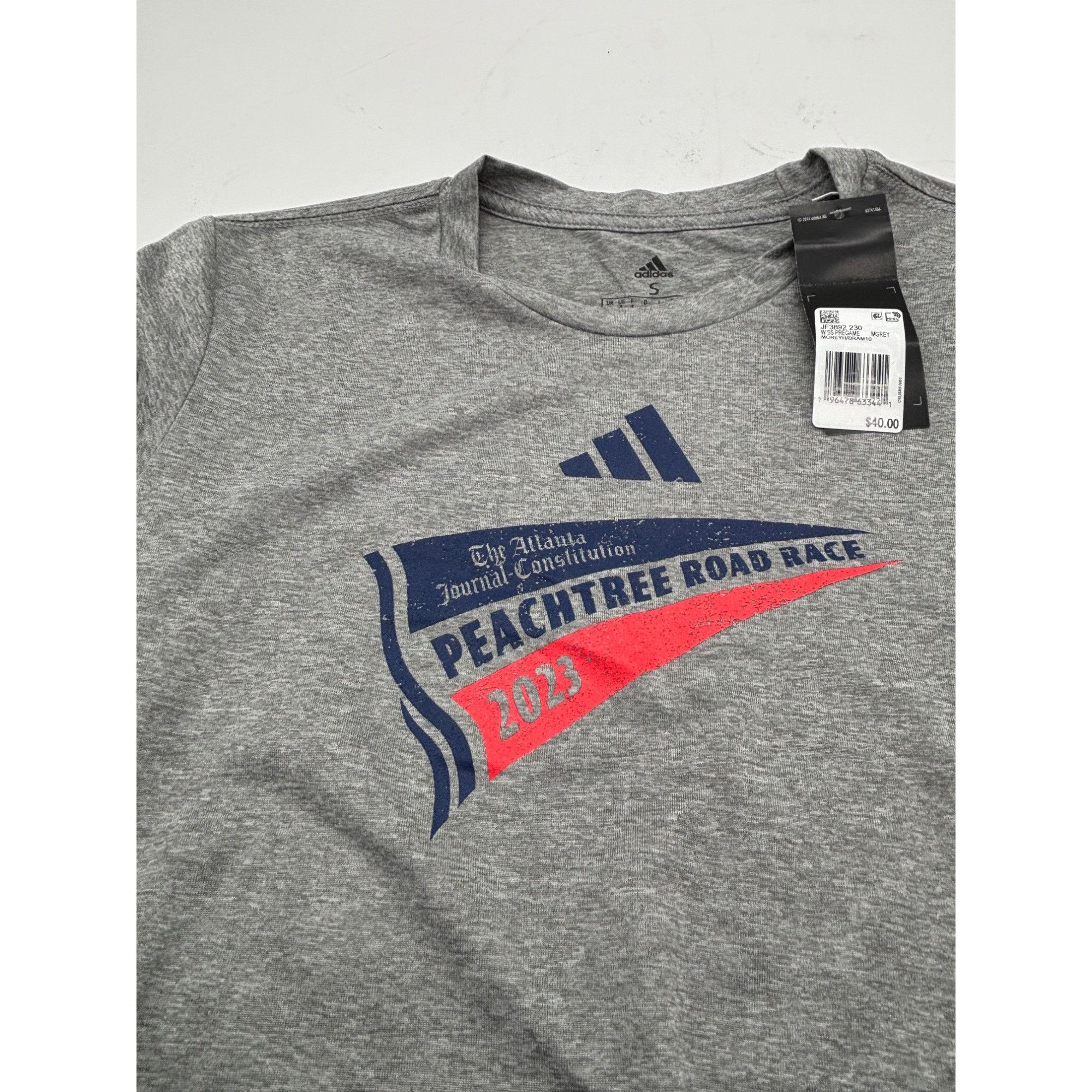 Adidas Adidas Women's Special Event Short Sleeve Pregame Tee, Heath Size S / US 4 / IT 40 - 10 Thumbnail