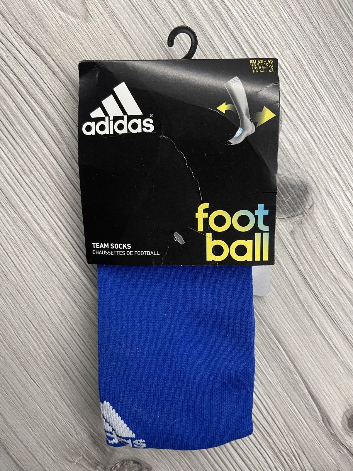 Vintage Adidas ADISOCK 12 Soccer Socks – Blue/White X20991 Size 44 - 2 Thumbnail