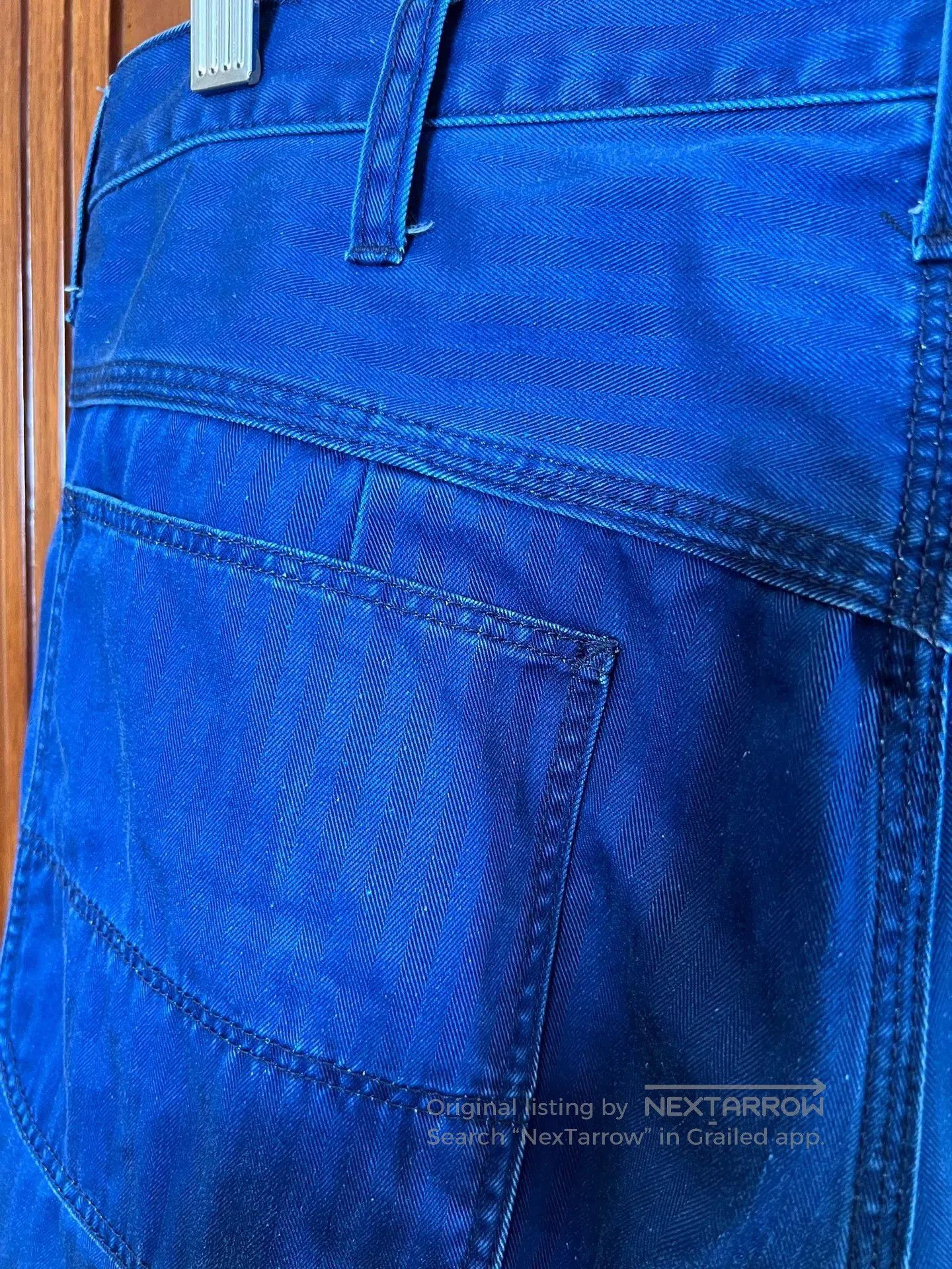 Beams Plus Beams Plus Blue Dyed Slim Fit Trousers. Size US 28 / EU 44 - 3 Thumbnail