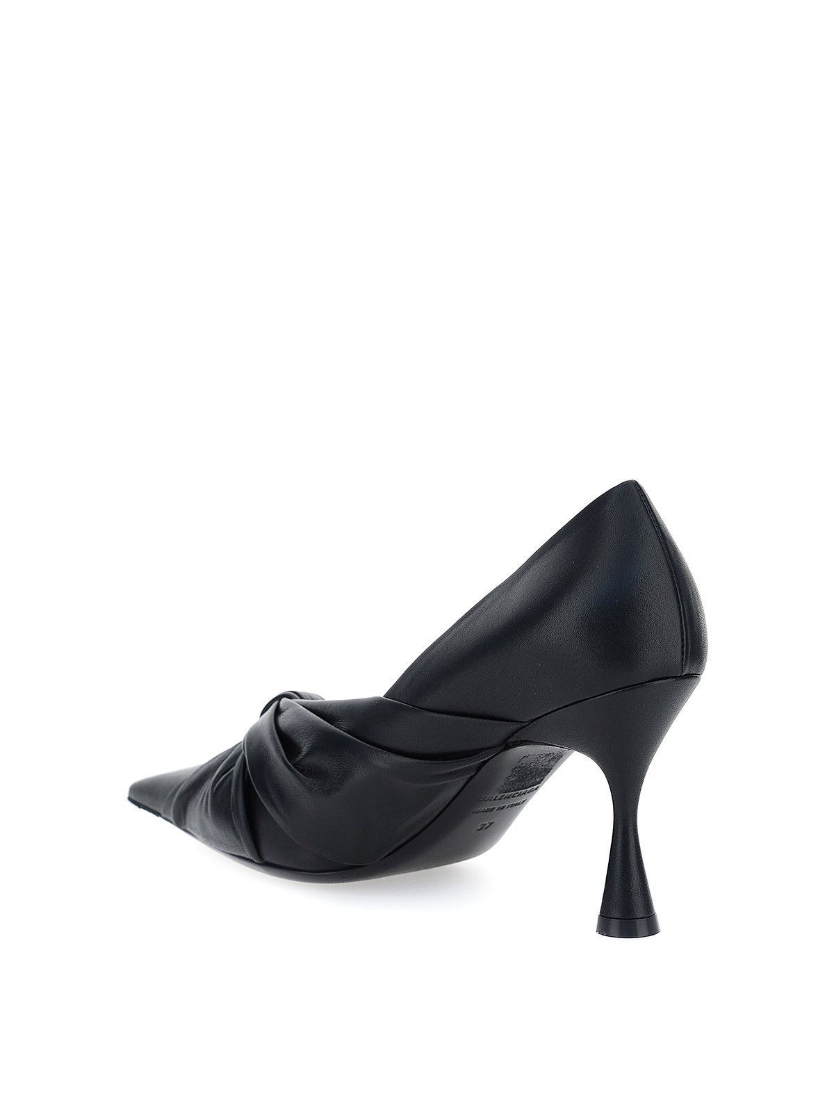 Balenciaga o1y0625 Leather Pumps in Black Size US 5 / IT 35 - 3 Thumbnail