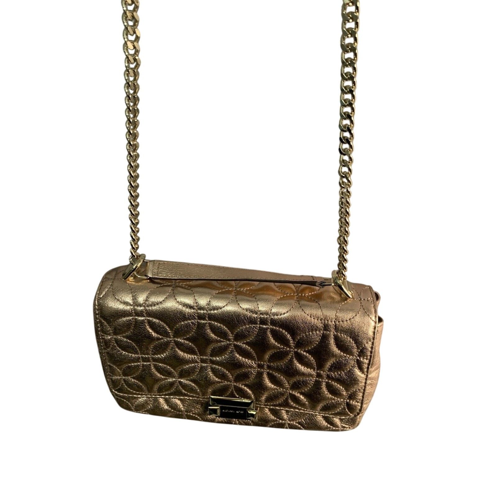 Michael Kors Michael Kors Sloan Gold Chain Quilted Leather Shoulder Bag Size ONE SIZE - 14 Thumbnail