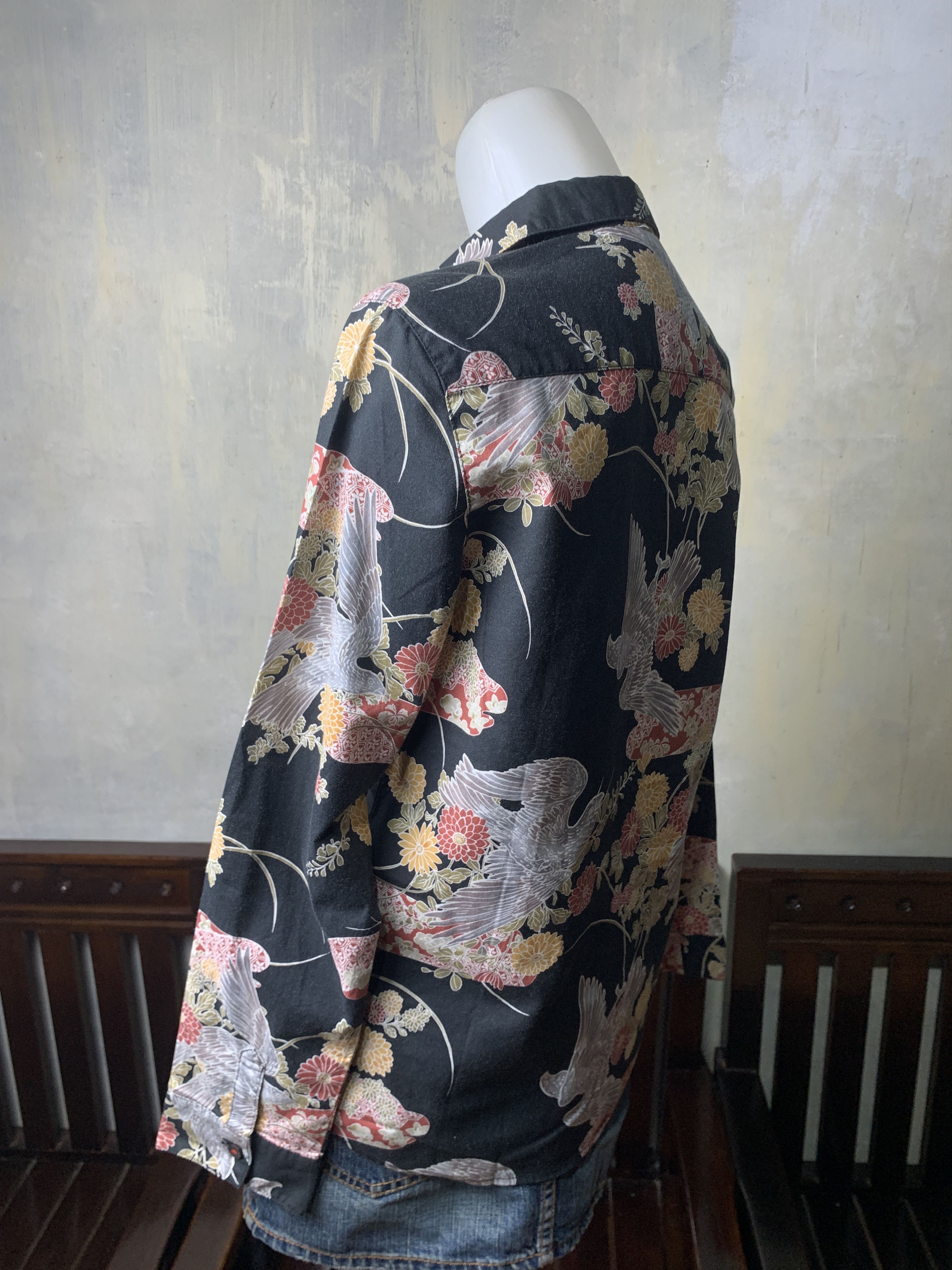 Takeo Kikuchi 2000s Takeo Kikuchi Eagle Traditional Art Shirt (M) Size M / US 6-8 / IT 42-44 - 3 Thumbnail