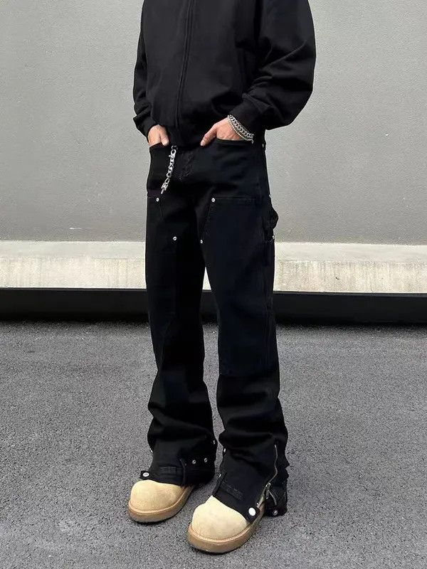 Japanese Brand Street vintage punk zipper design lumberjack jeans size 32 Size US 30 / EU 46 - 3 Thumbnail