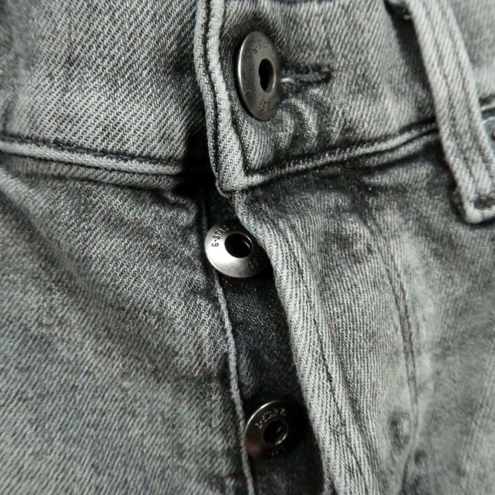 G-Star G-Star 3301 Jeans Mens Slim Straight Denim 5-Pocket Button Fly Gray 31x32 Regular Baggy? Size US 31 - 5 Thumbnail