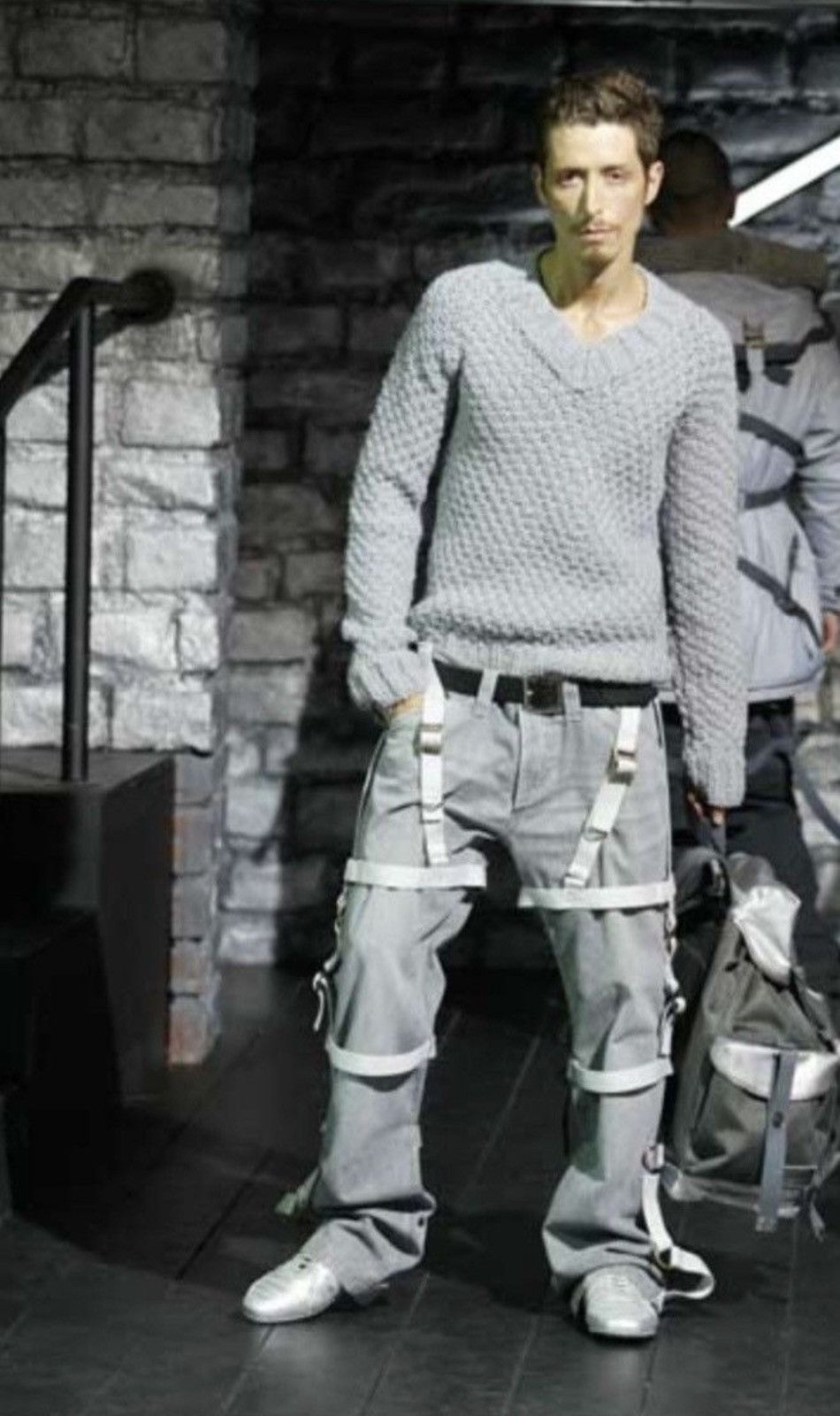 Dolce & Gabbana Dolce & Gabbana RUNWAY AW2003 Bondage Parachute Denim Size US 33 - 8 Thumbnail