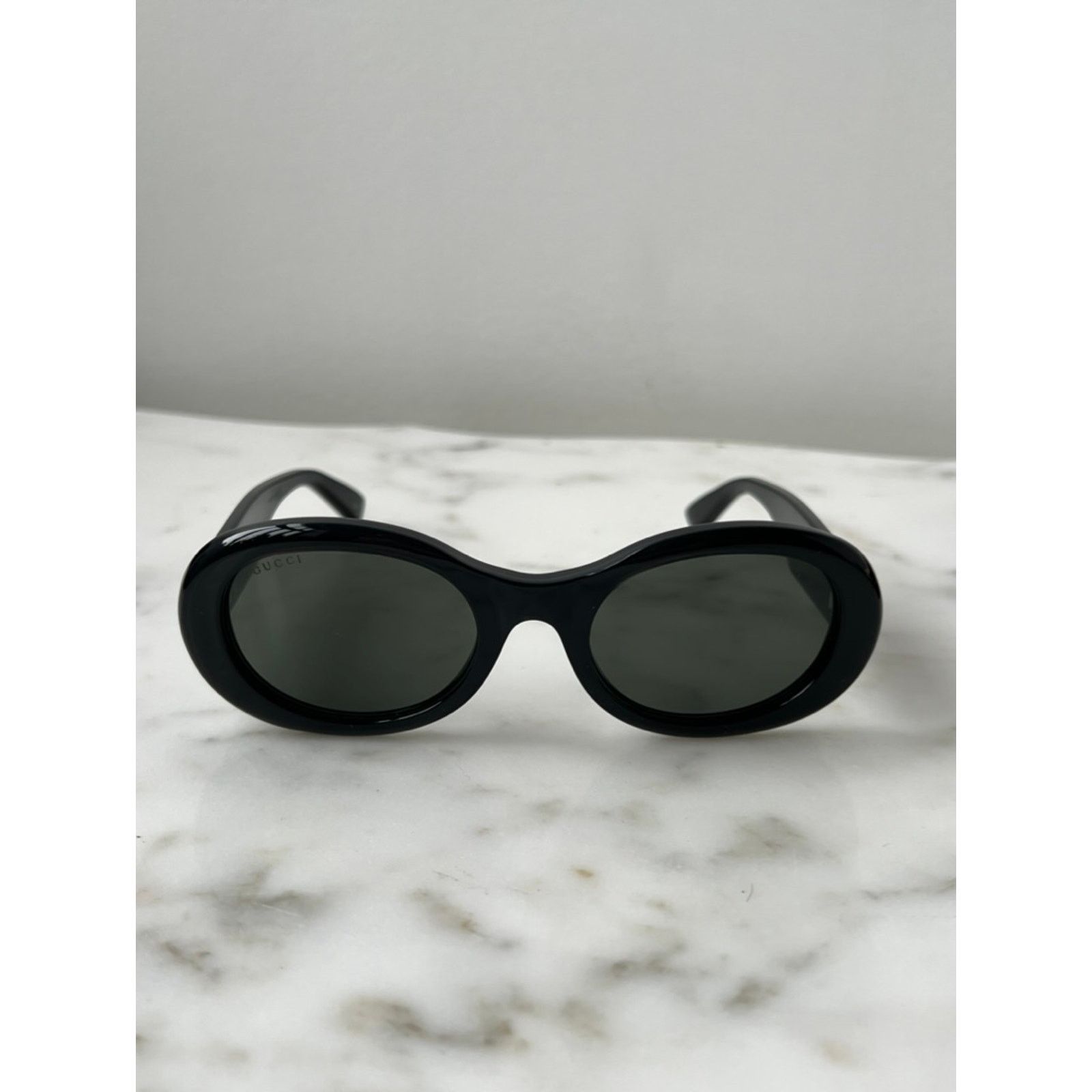 Gucci NEW Gucci GG1587S Oval Black Sunglasses Size ONE SIZE - 8 Thumbnail