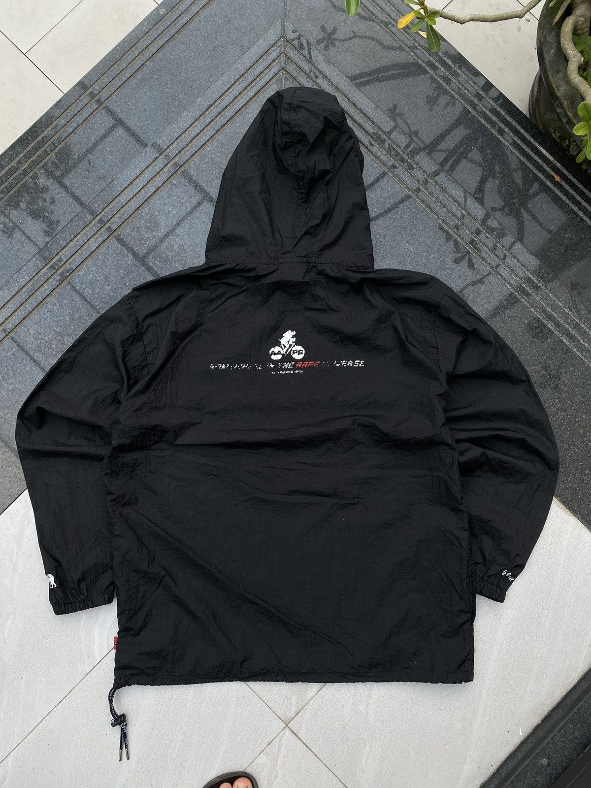 Aape AAPE RARE MULTI BACK LOGO NYLON RETRO OVERSIZED JACKET Size US L / EU 52-54 / 3 - 6 Thumbnail