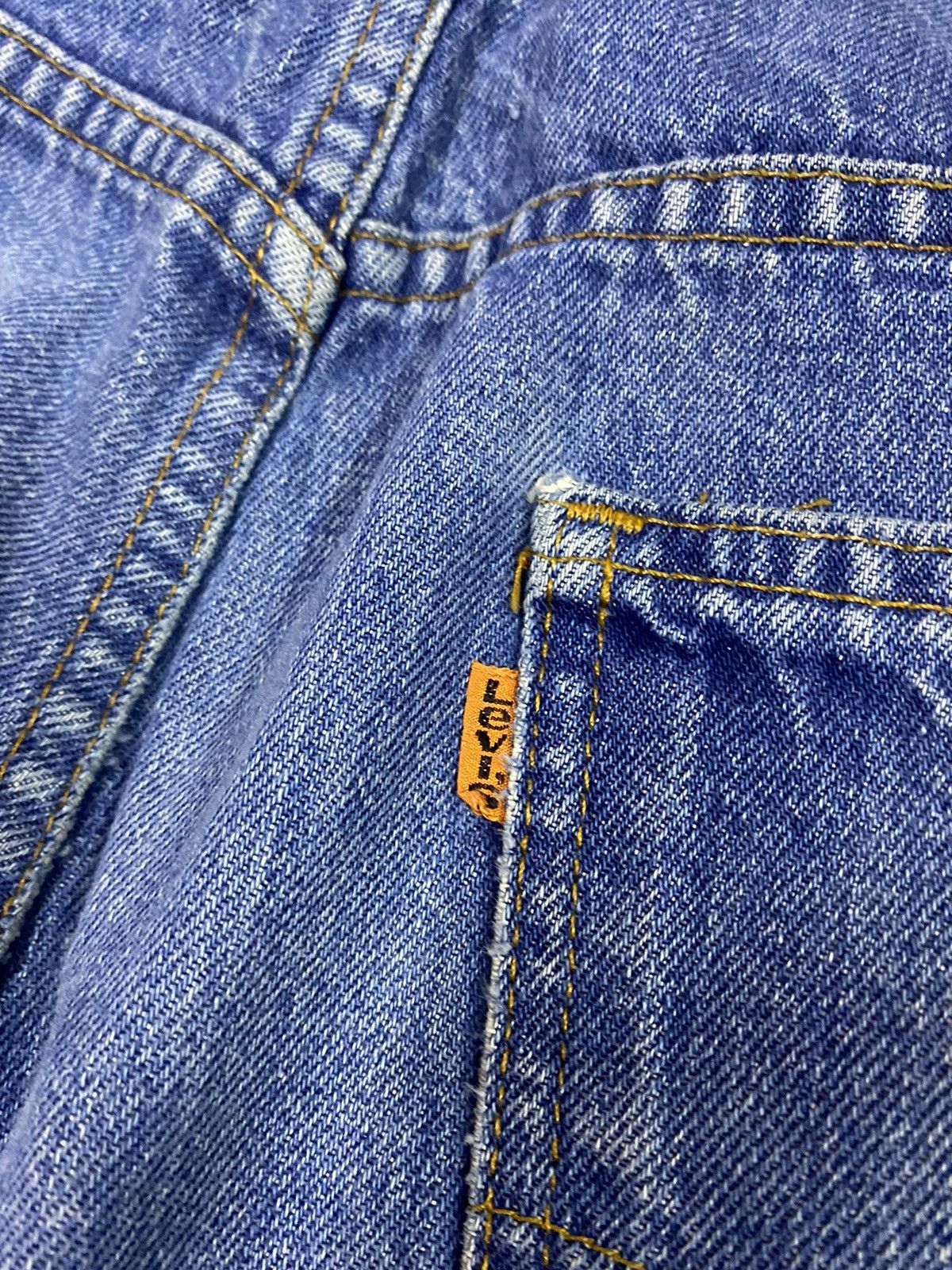 Levi's × Vintage Vintage Levis 517 Orange Tab Distressed Rusty Flared Denim Size US 34 / EU 50 - 14 Thumbnail