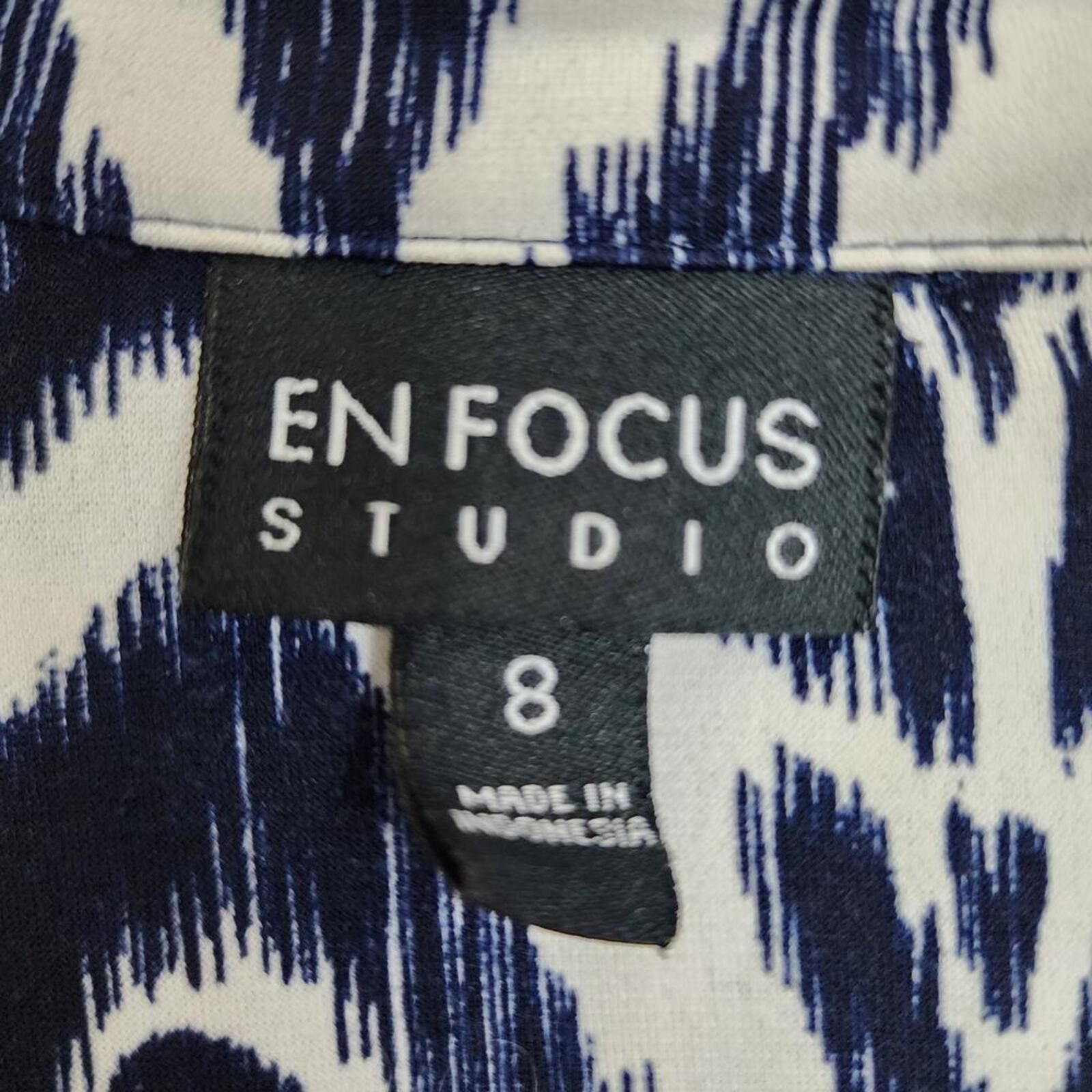 Other Size 8 Enfocus Damask Brocade Blue White Dress Size M / US 6-8 / IT 42-44 - 2 Thumbnail