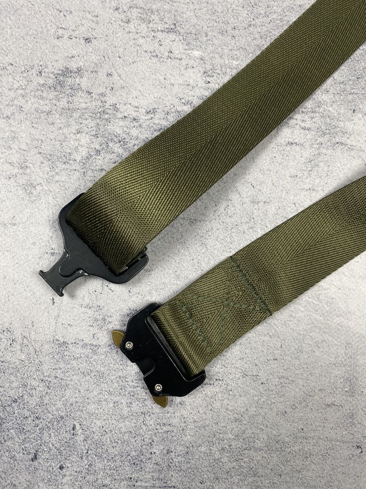 Other Military Tactical Outdoor Hiking Olive Nylon Universal Belt Size ONE SIZE - 9 Thumbnail
