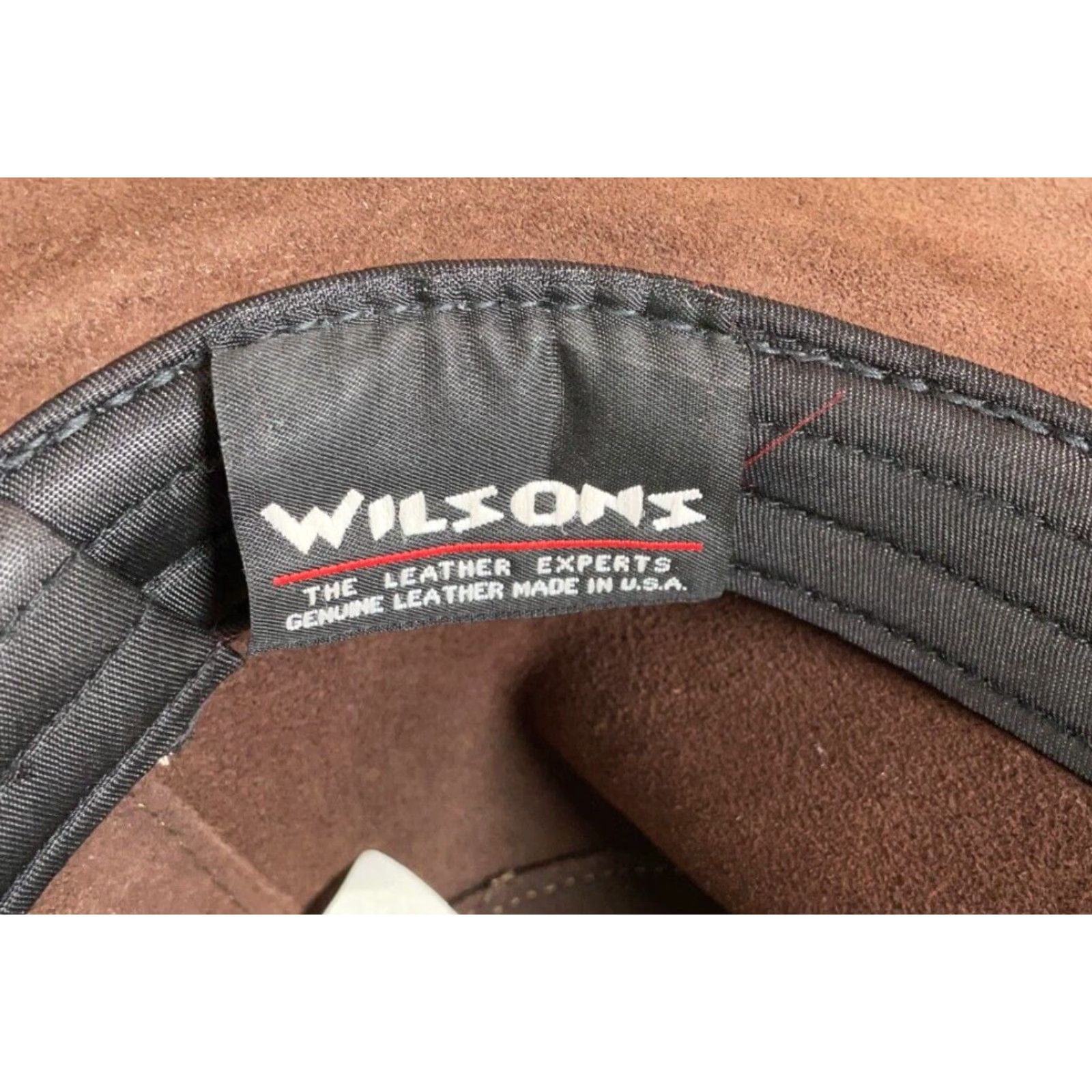 Wilson VINTAGE Wilson Leather Cowboy Hat Medium Dark Brown Western Braided Band Mens Size ONE SIZE - 2 Thumbnail