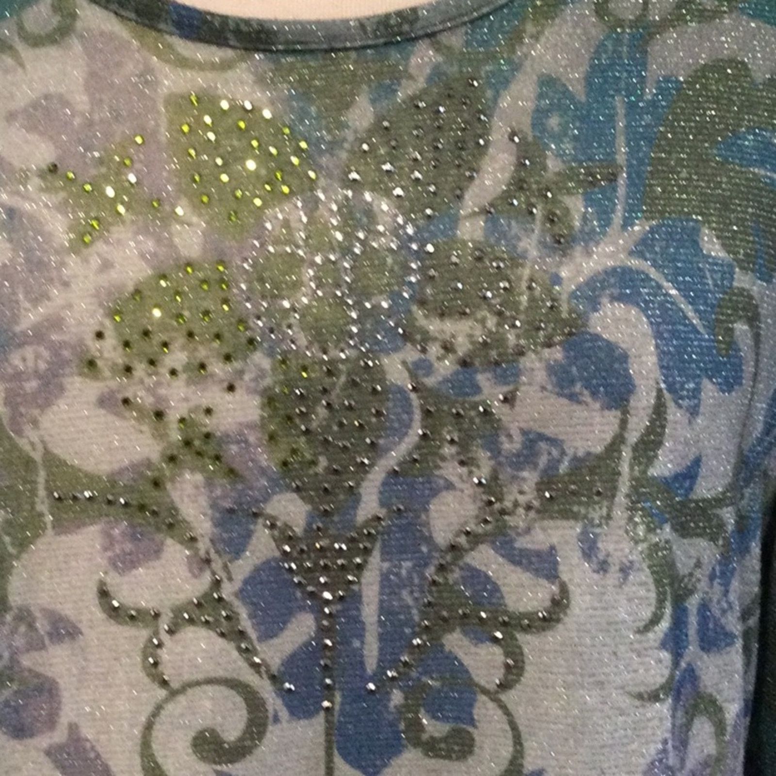 Other Christopher & Banks Semi Sheer Pullover Blouse Sz XL Size XL / US 12-14 / IT 48-50 - 4 Thumbnail