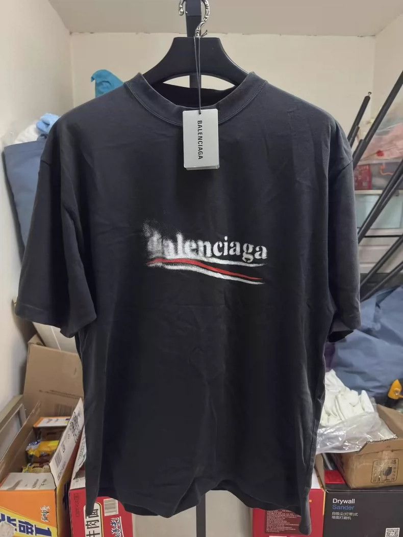 Balenciaga Balenciaga Black Faded Burn Coke Short Sleeve Size US M / EU 48-50 / 2 - 1 Thumbnail
