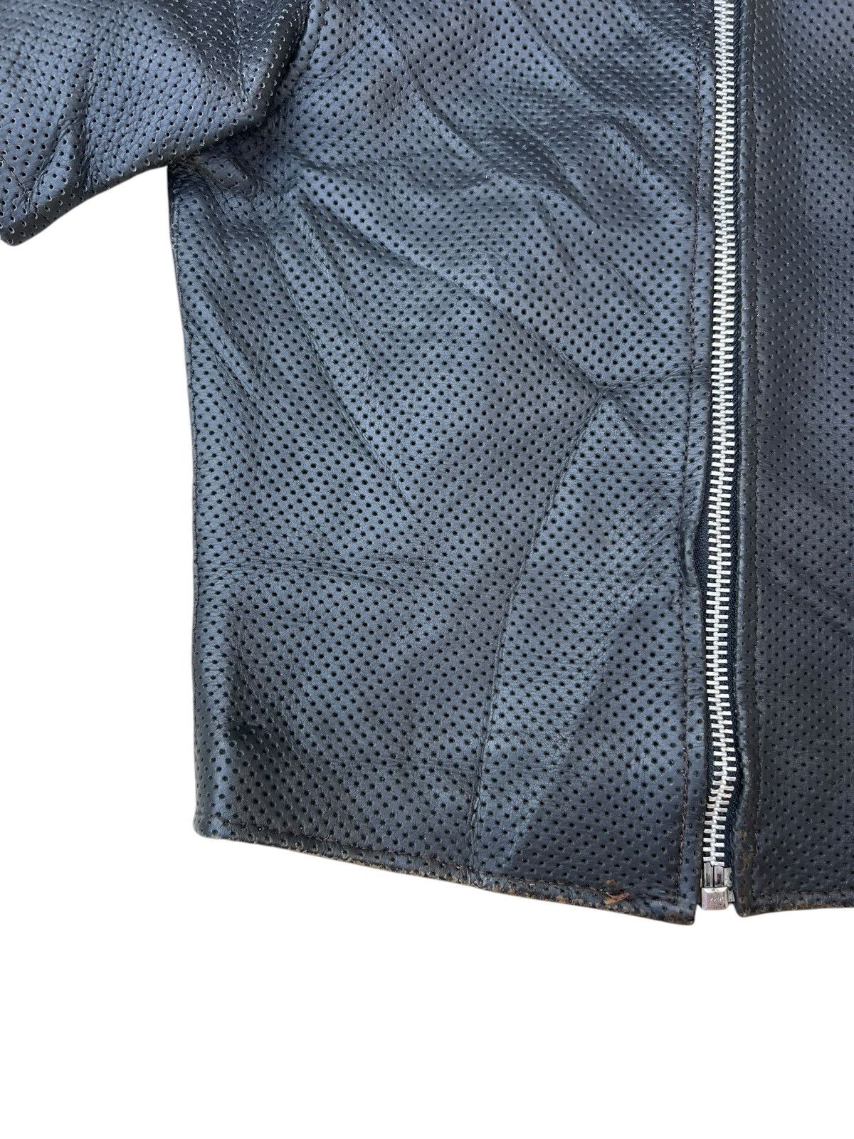 Leather Vintage Bikers Corin Motors Japan Patina Mesh Leather Shirt Size US S / EU 44-46 / 1 - 6 Thumbnail