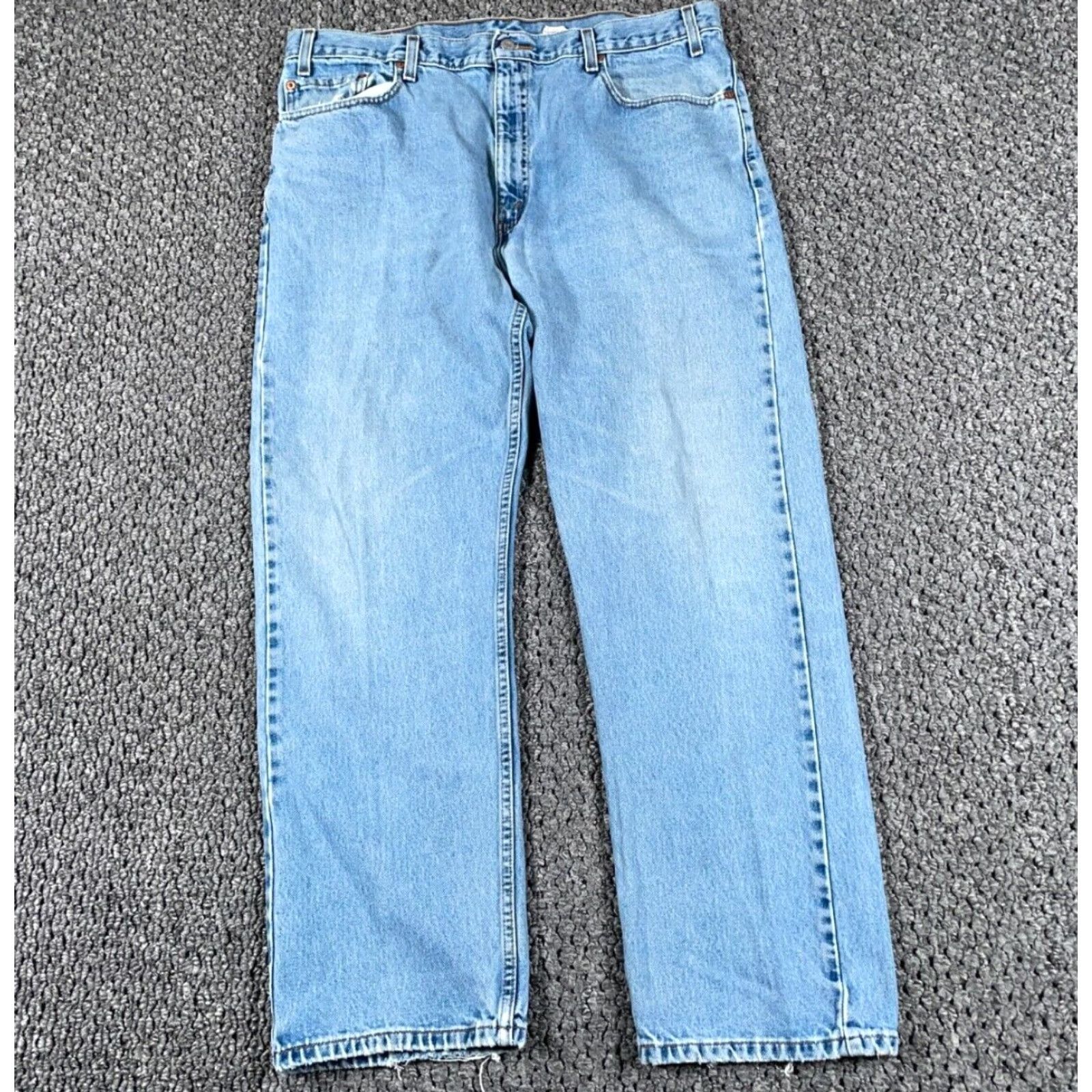 Levi's VINTAGE Levi's 505 Regular Fit Straight Leg Jeans Men's 40 x 29 Light Blue Denim Zip Fly 5-Pocket Design Cotton Cotton 505 90s Retro Grunge Classic Size US 40 / EU 56 - 2 Thumbnail