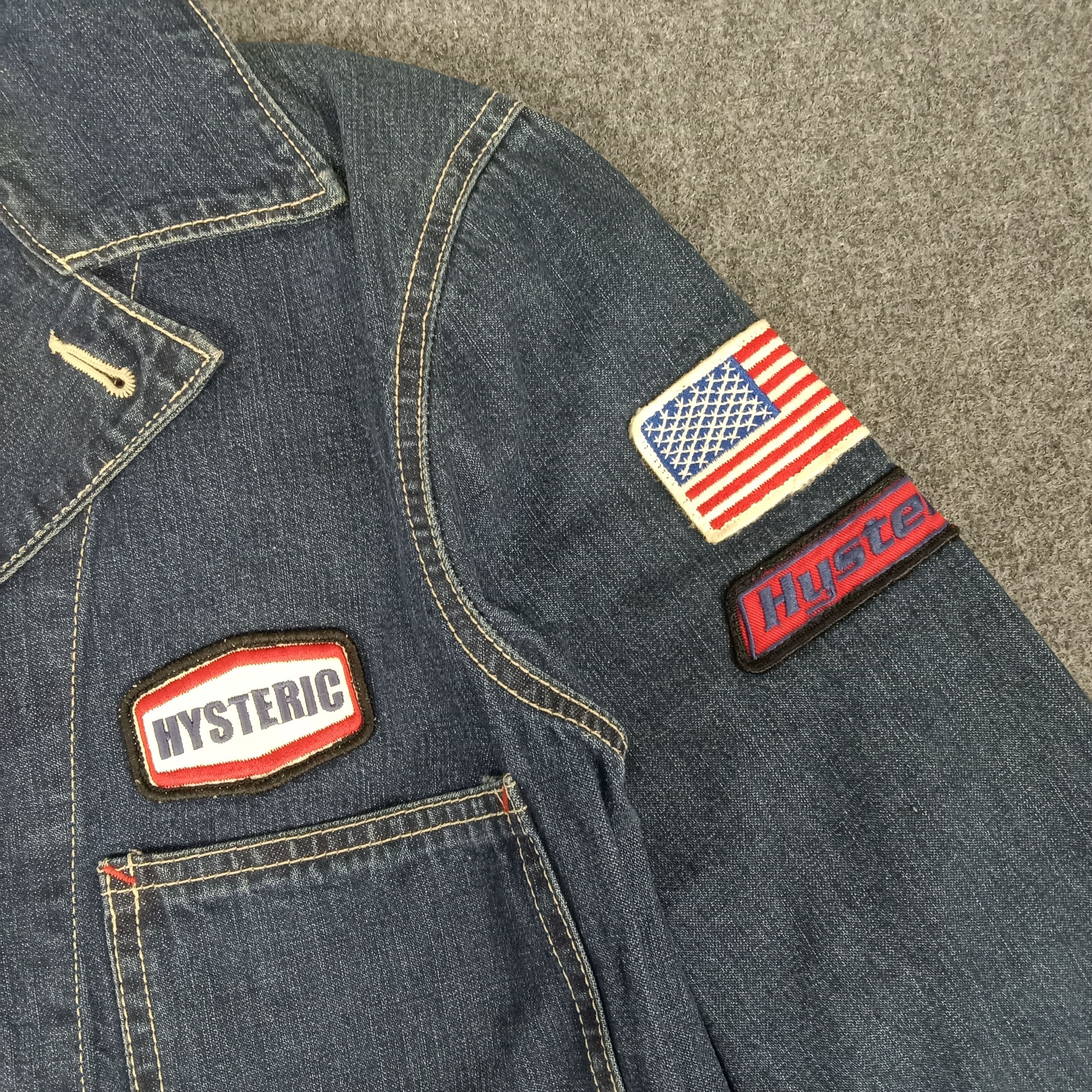 Hysteric Glamour × Japanese Brand × Vintage Hysteric Glamour Japanese Brand Patches Denim Jacket Size US S / EU 44-46 / 1 - 3 Thumbnail