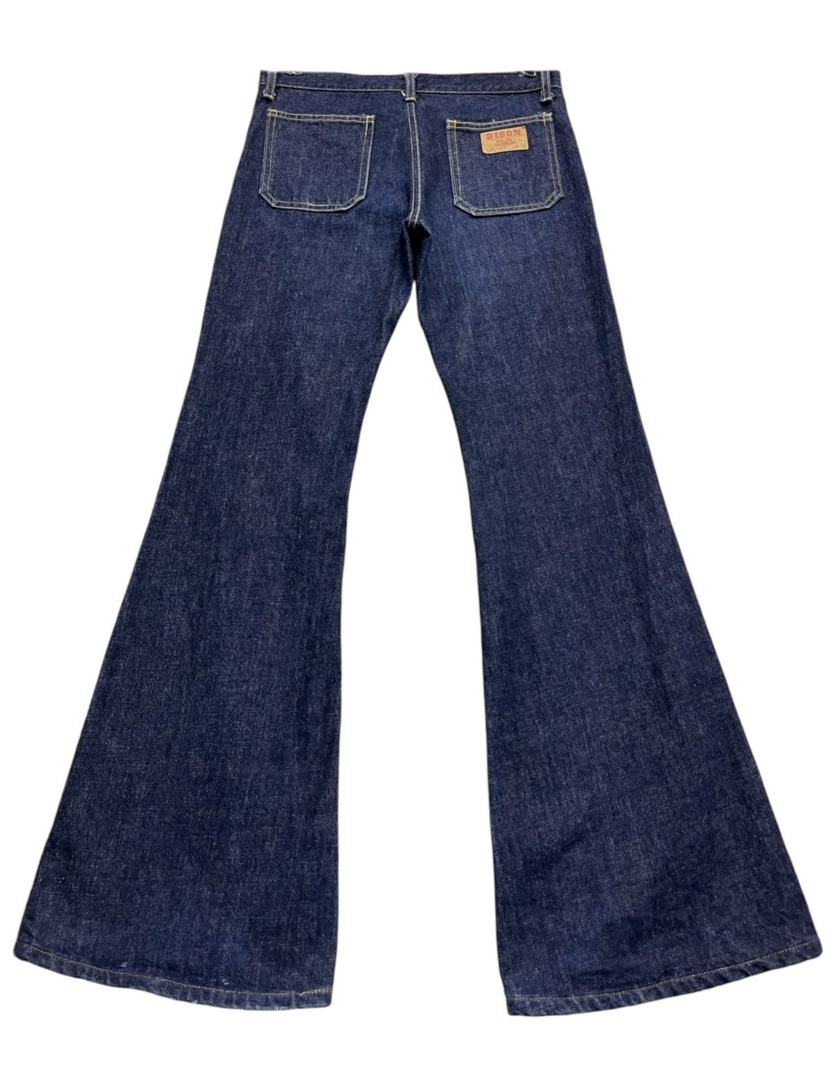 If Six Was Nine × Le Grande Bleu (L.G.B.) 🔥70’s ULTRA FLARE🔥BISON Vintage Buttonfly Bush Pants Size 28" / US 6 / IT 42 - 3 Thumbnail