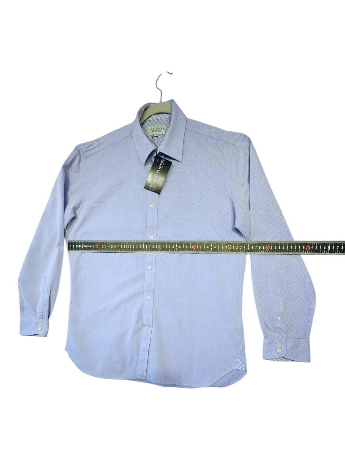 Ted Baker Ted Baker Shirt Men's UK Size L Blue Endurance Long Sleeve Size 42R - 9 Thumbnail
