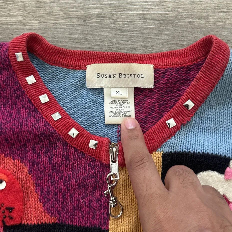 Other Vintage 2002 Susan Bristol Patchwork Dog Sweater Size XL Size XL / US 12-14 / IT 48-50 - 3 Thumbnail