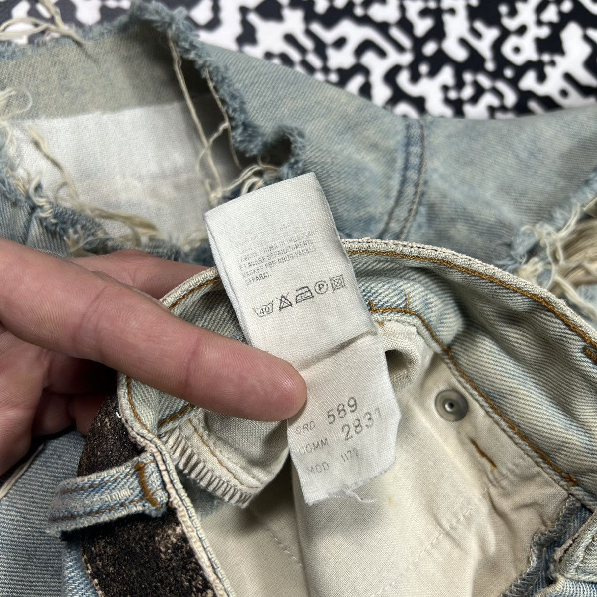 Japanese Brand Vintage Y2K Carte D’identine Japanese Distressed Shorts Size 30" / US 8 / IT 44 - 17 Thumbnail