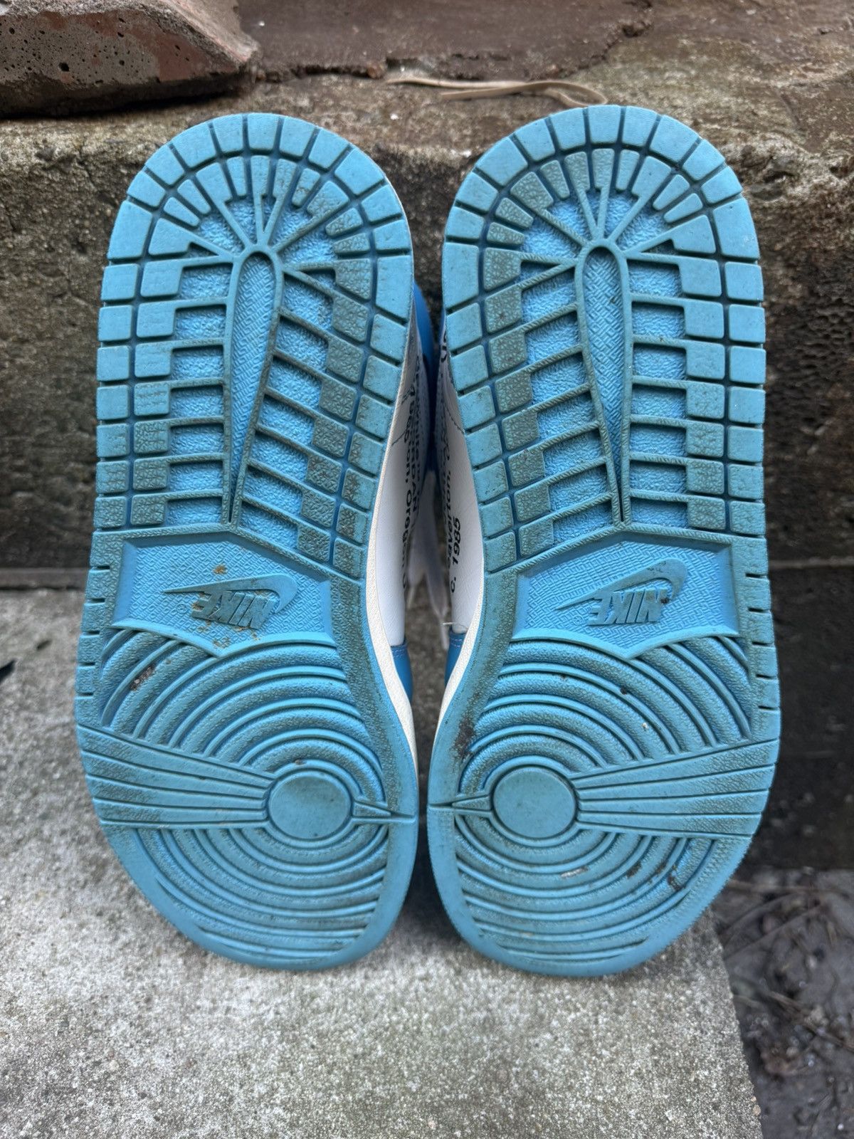 Nike × Off-White Nike Off-White Jordan 1 ‘UNC’ Size US 10 / EU 43 - 6 Thumbnail