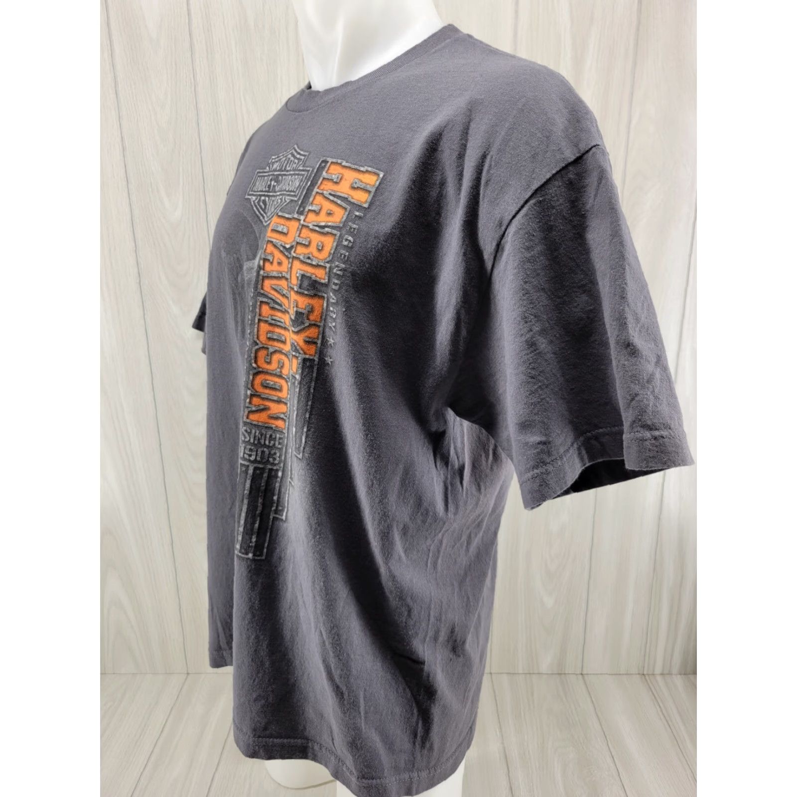 Harley Davidson Harley-Davidson T Shirt Mens XL San Jose California Gray Crew Neck Short Sleeve Cotton Vintage: No Size US XL / EU 56 / 4 - 2 Thumbnail