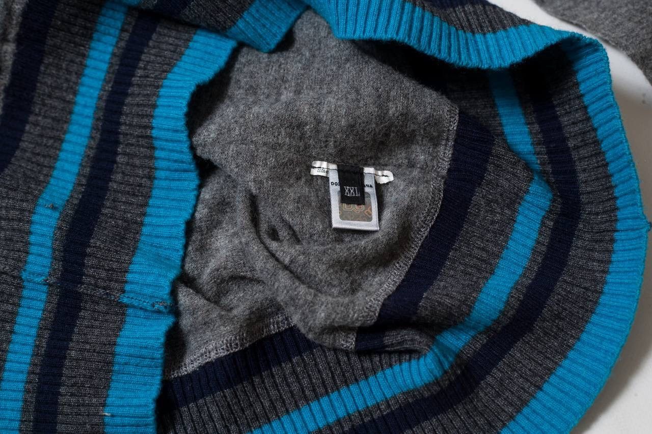 Dolce & Gabbana Dolce & Gabbana Wool Pullover Sweater V-Neck Size US XXL / EU 58 / 5 - 5 Thumbnail