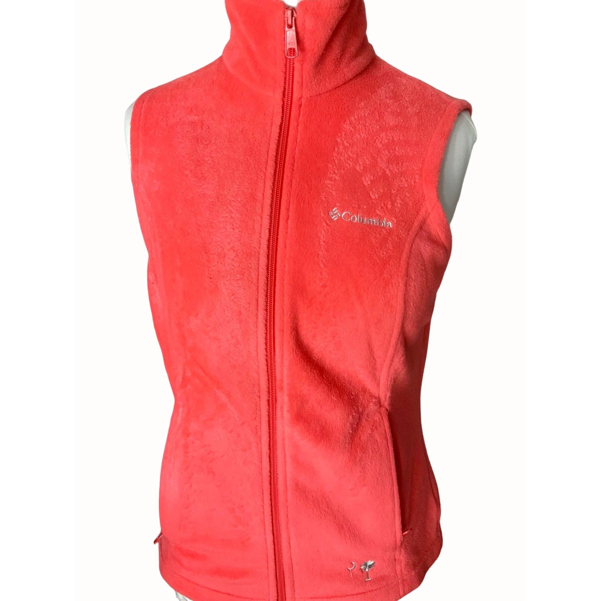 Columbia Columbia Womens XS Polyester Embroidered Coral Fleece Vest F Size XS / US 0-2 / IT 36-38 - 1 Thumbnail