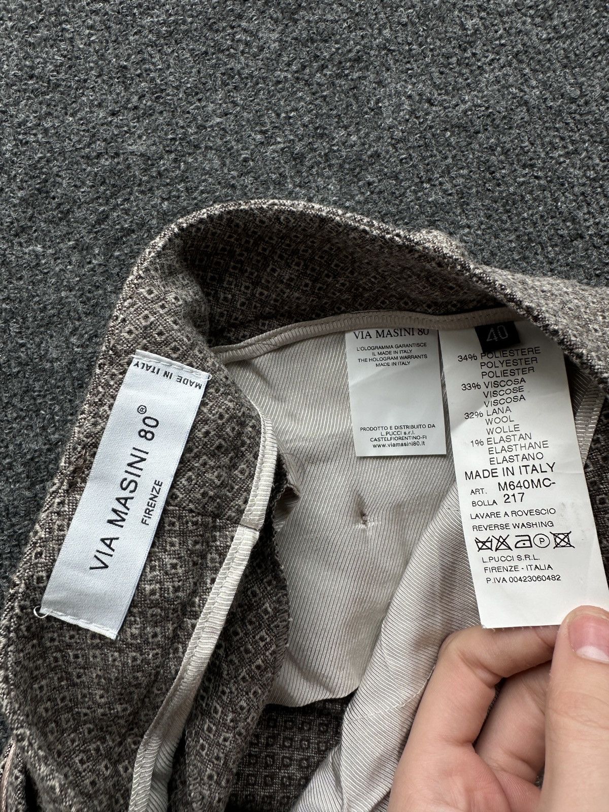 Other 🚨VIA MASINI 80 FIRENZE ITALY WOMEN LUXURY OLD MONEY PANTS Size 28" / US 6 / IT 42 - 9 Thumbnail