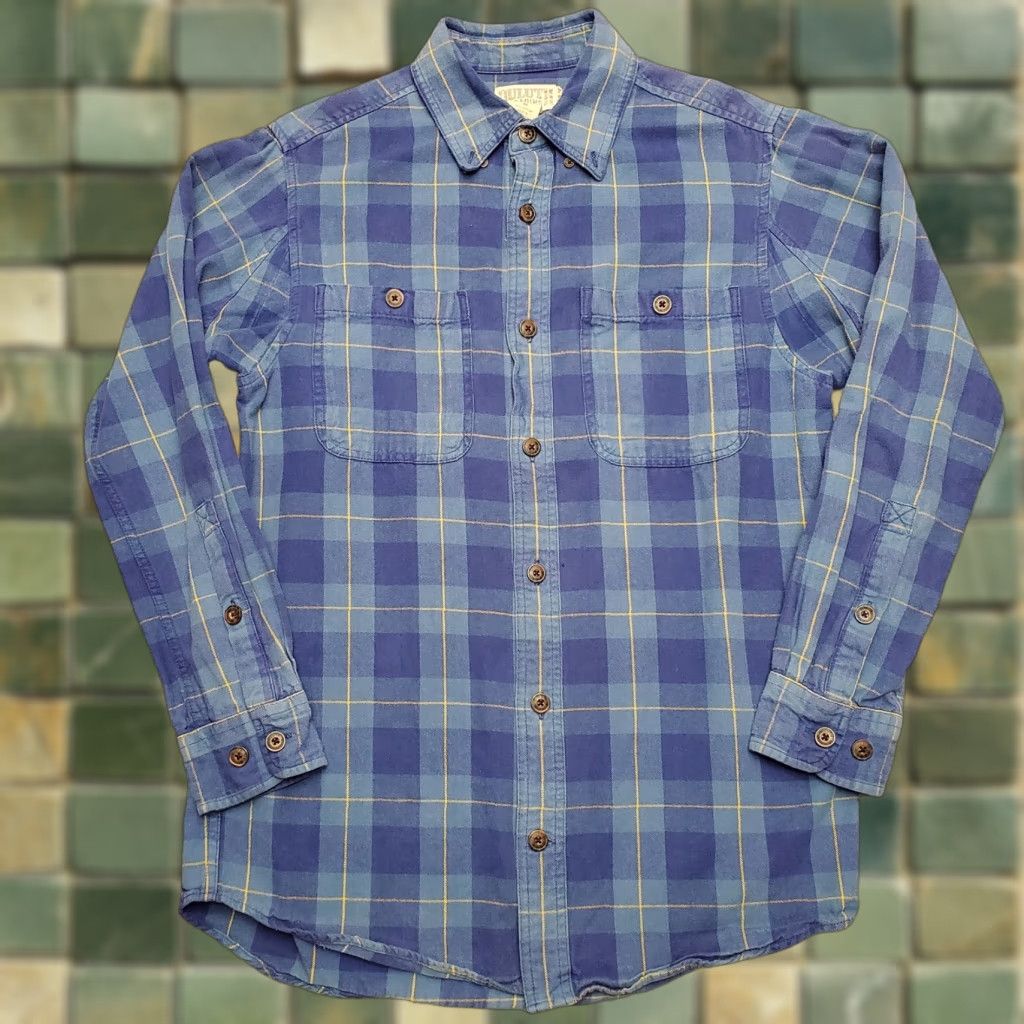 Vintage VINTAGE Duluth Trading Shirt Mens M Blue Flannel Plaid Long Sleeve Outdoor Casual Size US M / EU 48-50 / 2 - 1 Thumbnail