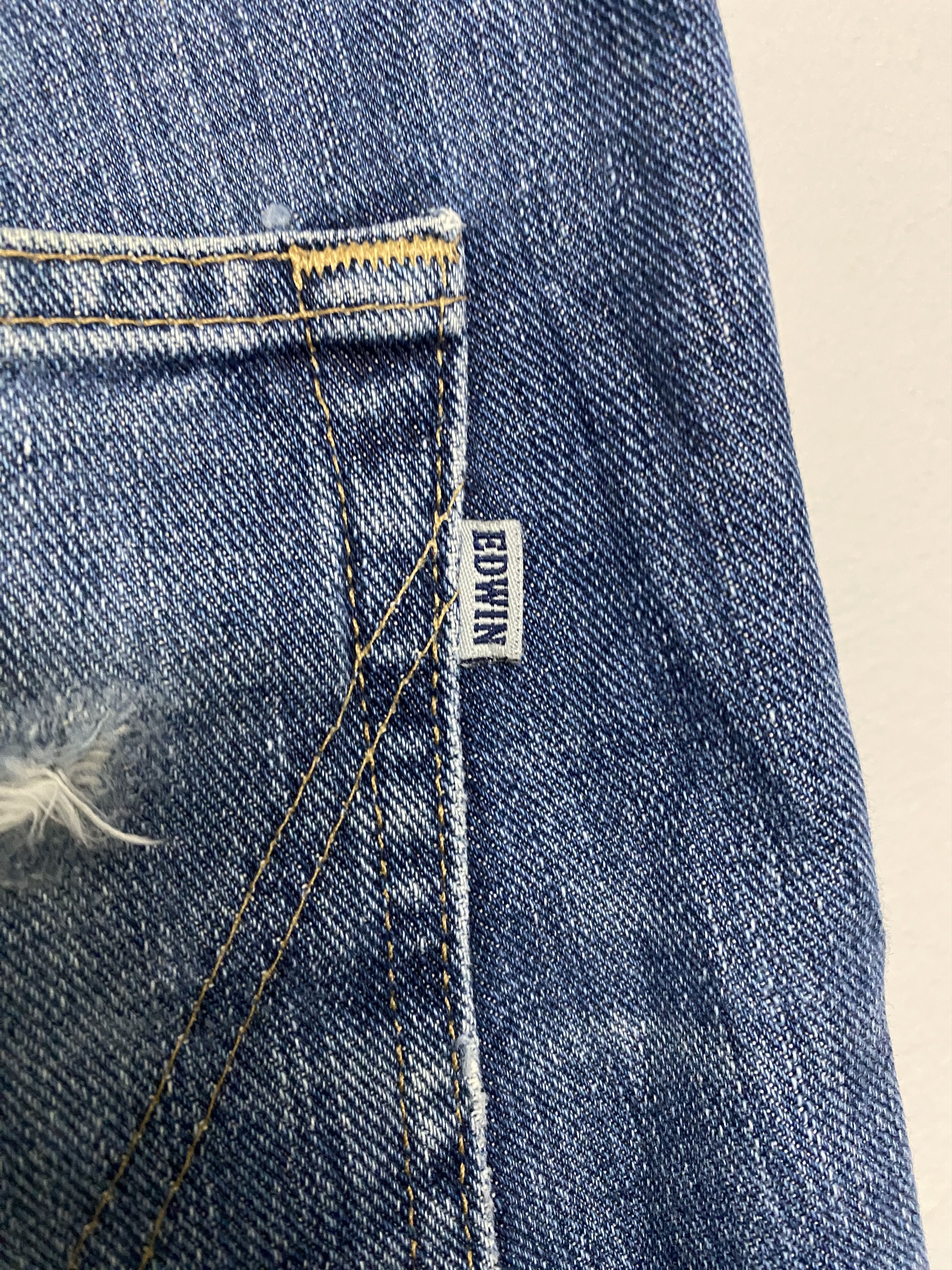 Edwin Vintage Edwin 403 Made in Japan Light Wash Denim Jeans W36 Size US 38 / EU 54 - 9 Thumbnail