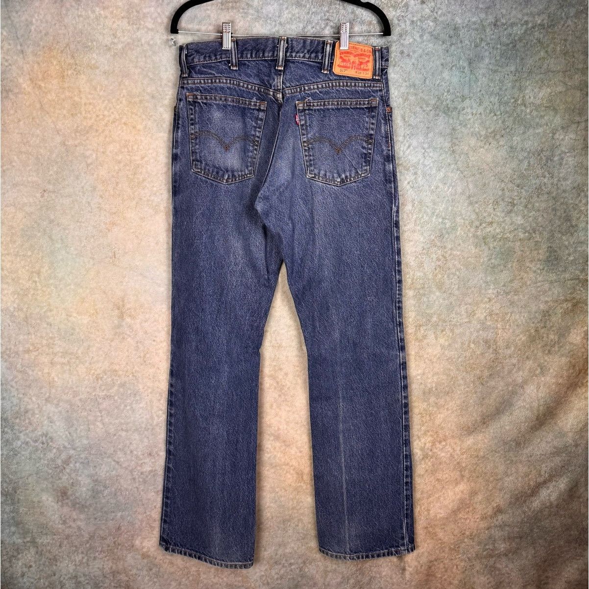 Levi's × Vintage VTG Y2K Levi’s 517 Bootcut Denim Jeans 33x34 Dark Wash Size US 33 - 1 Thumbnail