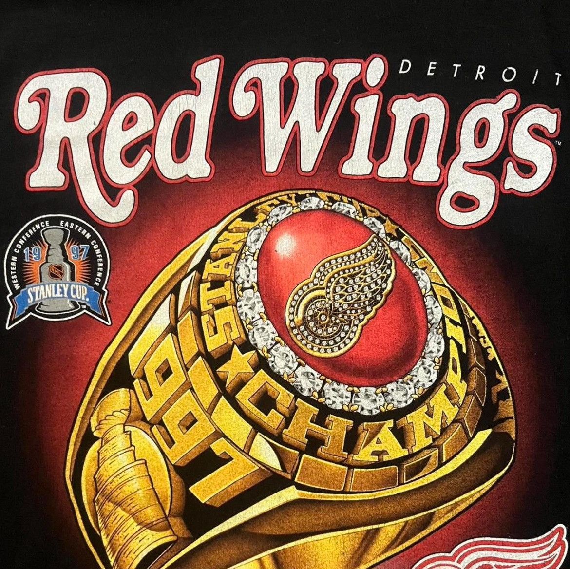 Pro Player Vintage 1997 Red Wings Stanley Cup Tee Pro Player XL USA Size US XL / EU 56 / 4 - 6 Thumbnail
