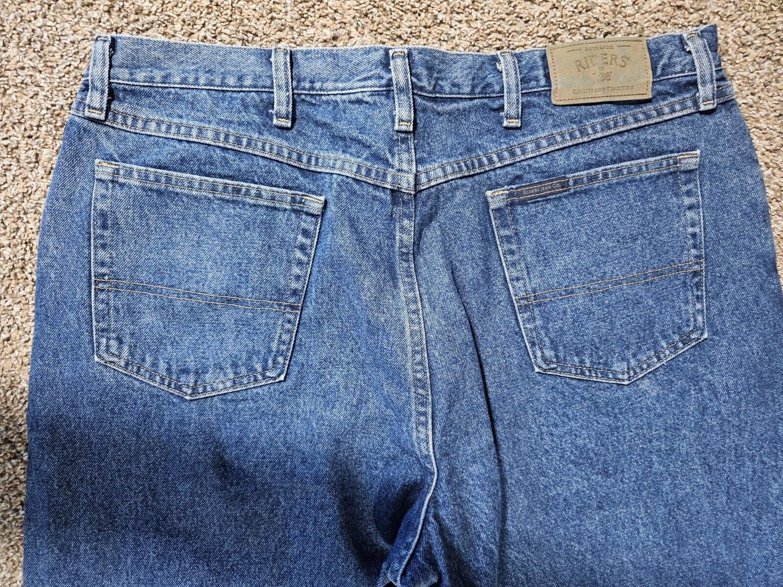 Lee Lee Riders Straight Jeans Size 40x32 Medium Wash Blue Size US 40 / EU 56 - 5 Thumbnail