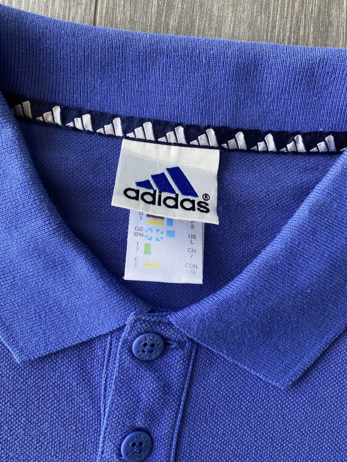 Adidas × Vintage Vintage 90’s Adidas Polo Shirt Size US L / EU 52-54 / 3 - 5 Thumbnail