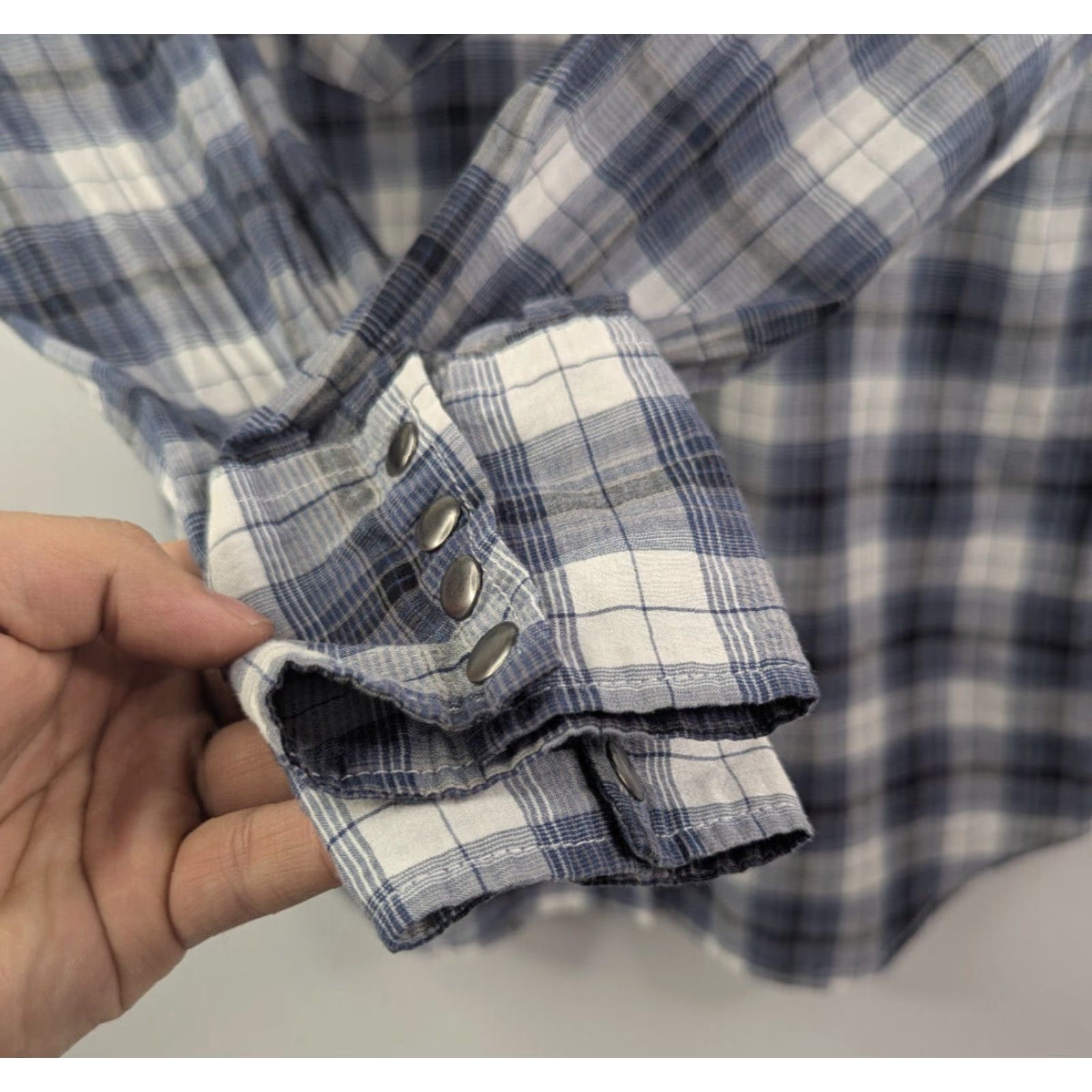 Roper Roper Shirt Womens Plaid Snap Button Studded Front Western Rodeo Size Medium Size M / US 6-8 / IT 42-44 - 3 Thumbnail