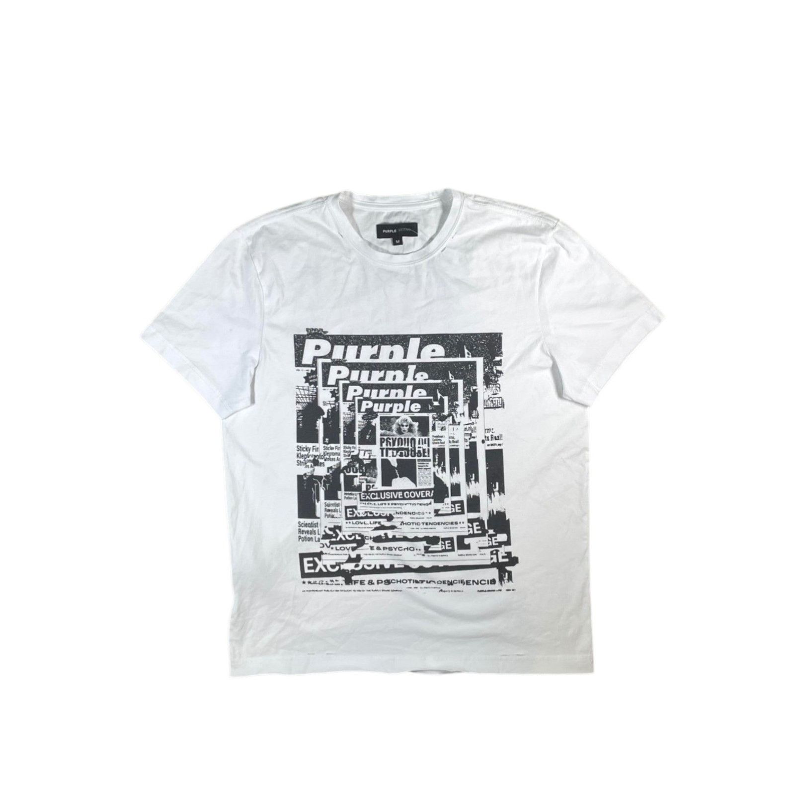 Purple Brand Purple Brand 'Psycho Cover' White Tee Size US M / EU 48-50 / 2 - 1 Thumbnail