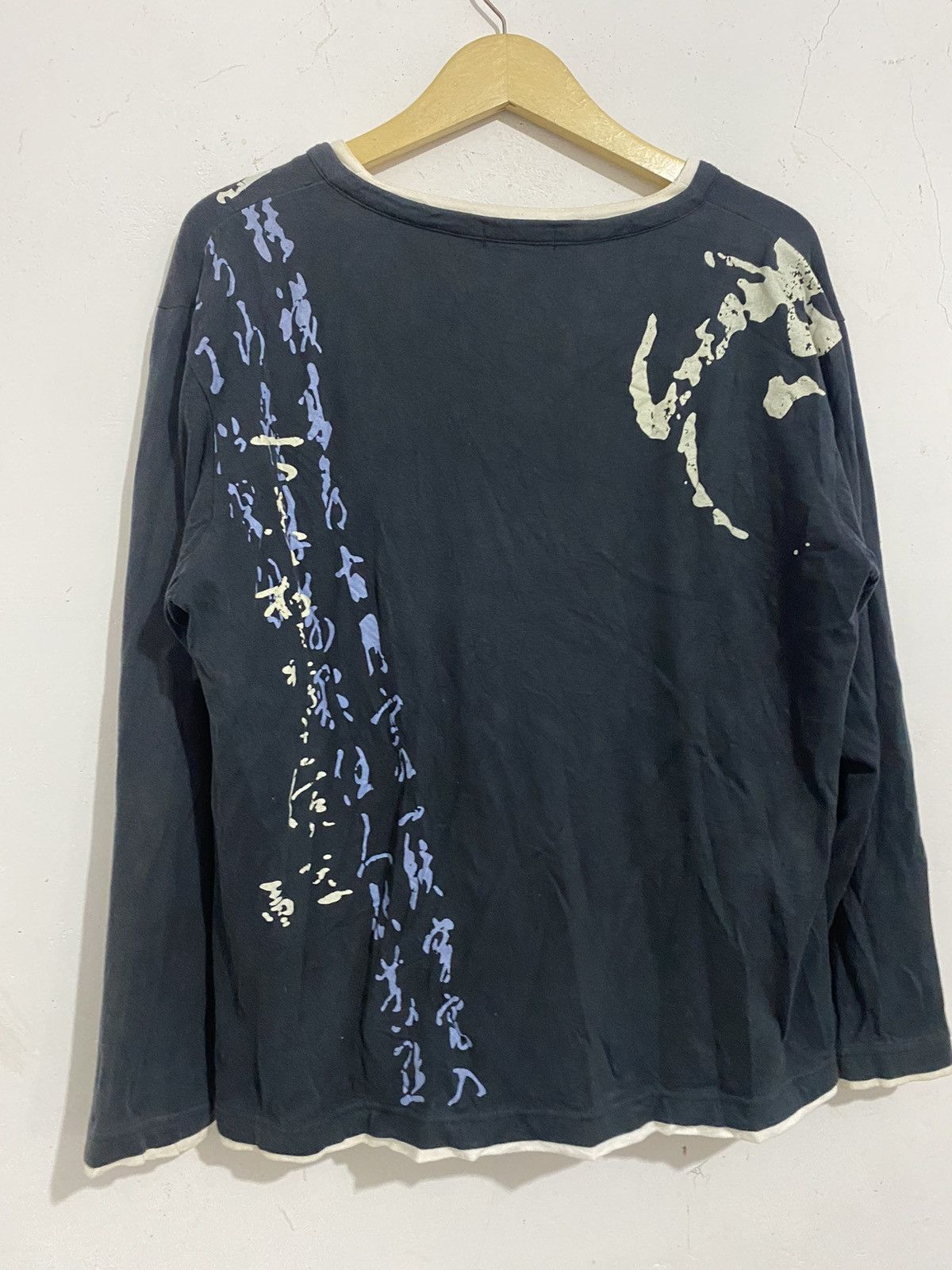 Japanese Brand 🖤BLACKFRIDAY🖤mindgames longsleeve poem dragon kmrii styled Size US L / EU 52-54 / 3 - 5 Thumbnail