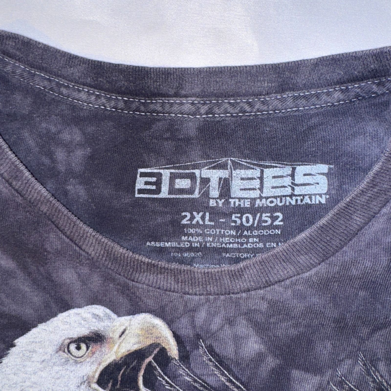 The Mountain 3D Tees Y2K American Bald Eagle AOP Tie-Dye Print TShirt 2XL Size US XXL / EU 58 / 5 - 2 Thumbnail
