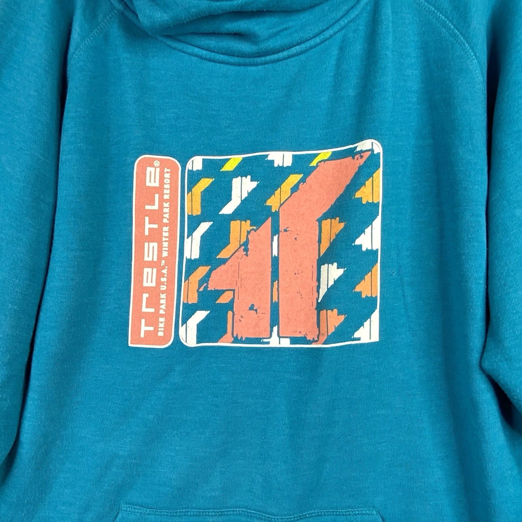 Vintage Ouray Hoodie Womens XL Blue Pullover Hoodie Winter Park Resort Sweatshirt Travel & Places Logo Mens Womens Size XL / US 12-14 / IT 48-50 - 2 Thumbnail