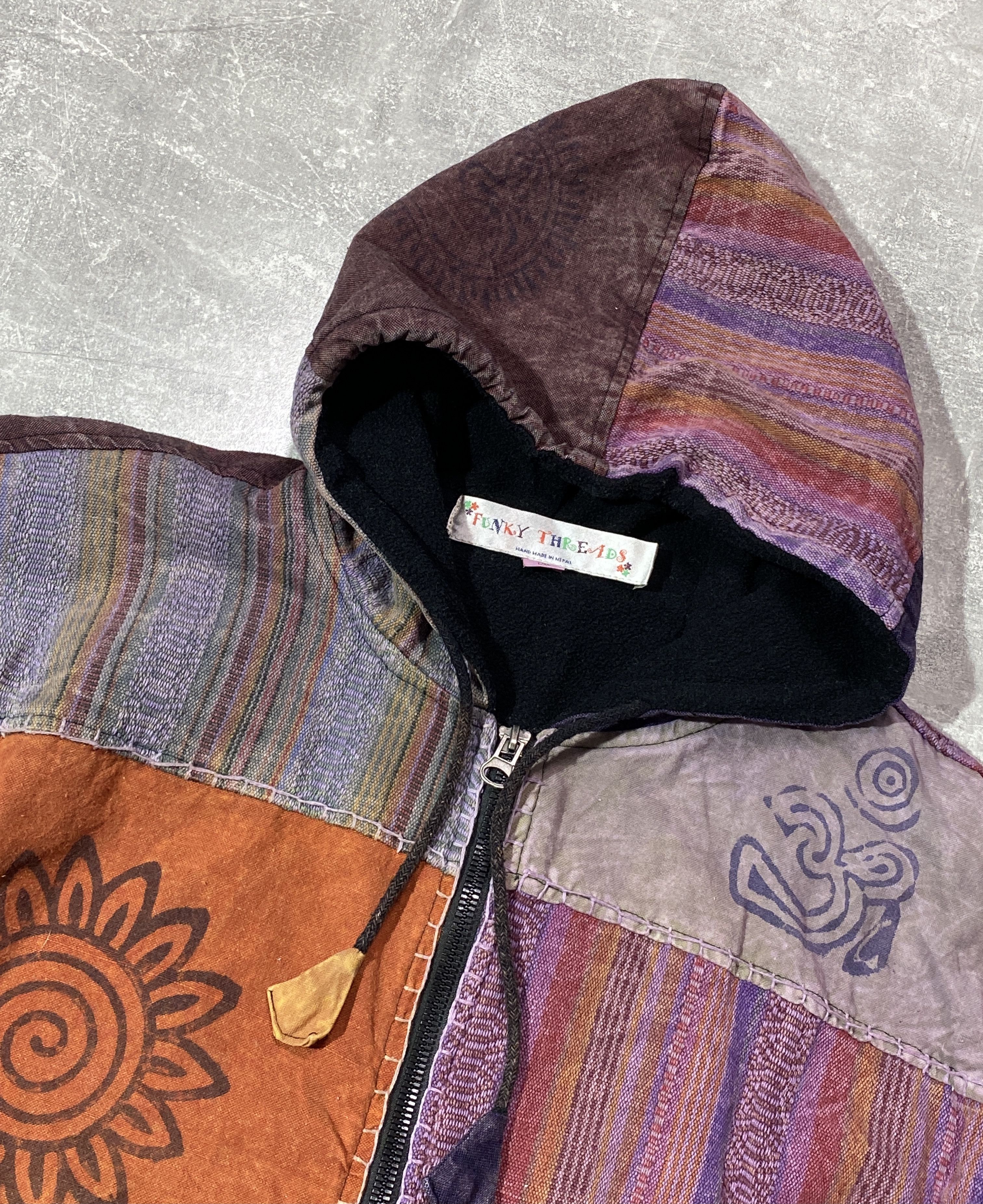 Japanese Brand Vintage Hippie Print Boho Nepal Patchwork Jacket L/XL Size US L / EU 52-54 / 3 - 5 Thumbnail