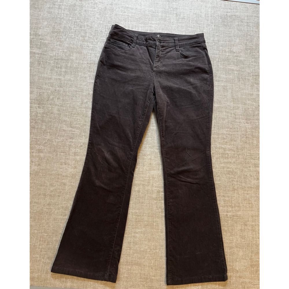 St. Johns Bay St. John’s Bay Women's corduroy brown gray jeans Size M Size 32" / US 10 / IT 46 - 3 Thumbnail