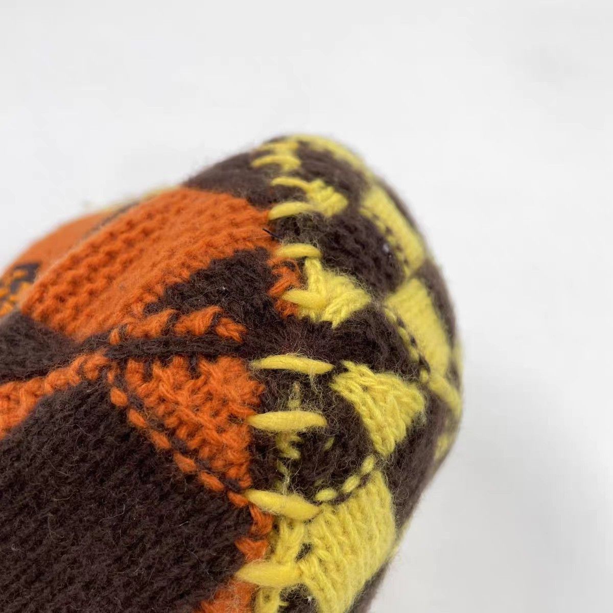 Louis Vuitton Louis Vuitton Feidun checkerboard knit cold hat Size ONE SIZE - 14 Thumbnail