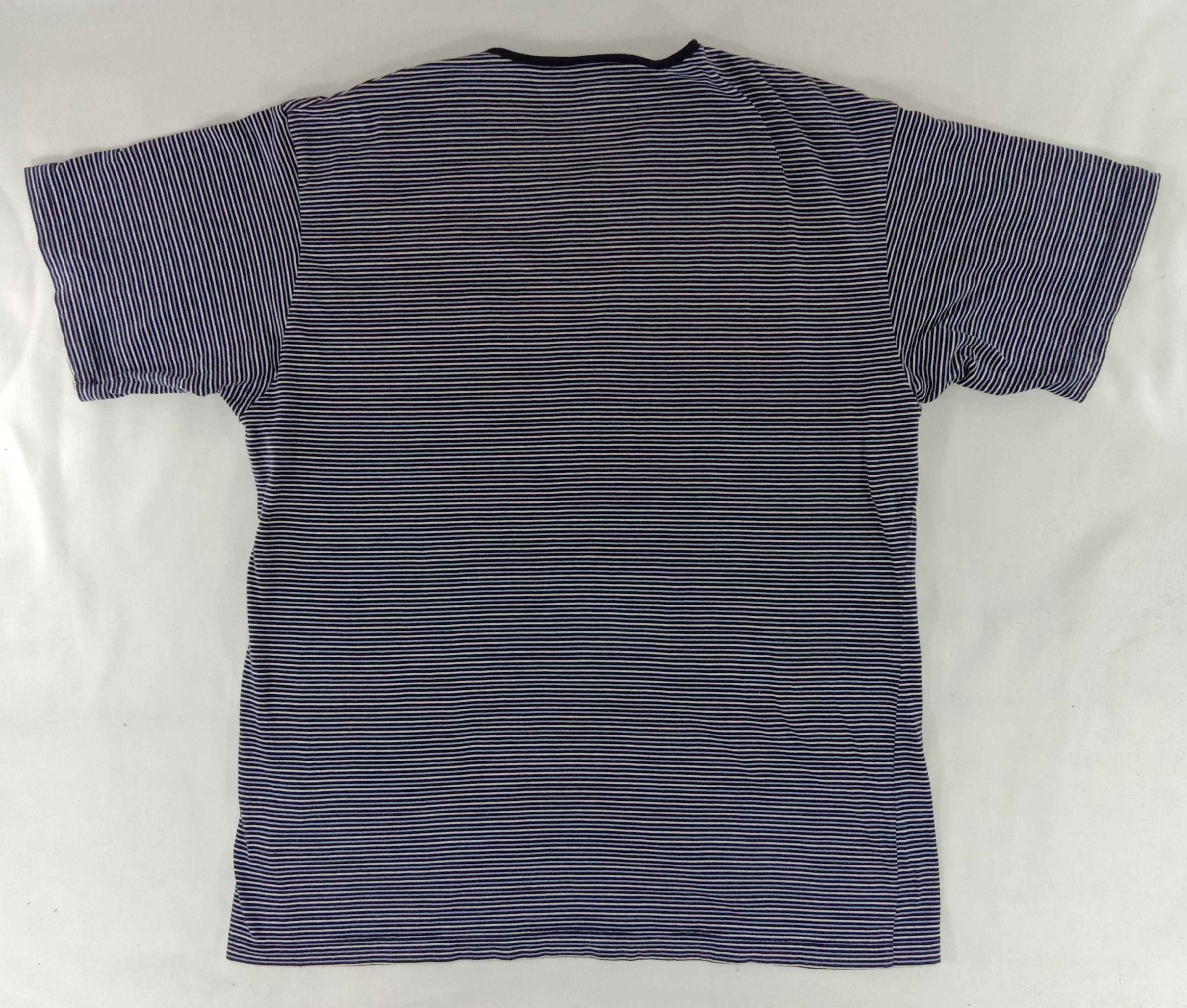 Japanese Brand Japanese Brand Amuse By Dream Single Pocket Striped T Shirt Size US L / EU 52-54 / 3 - 3 Thumbnail