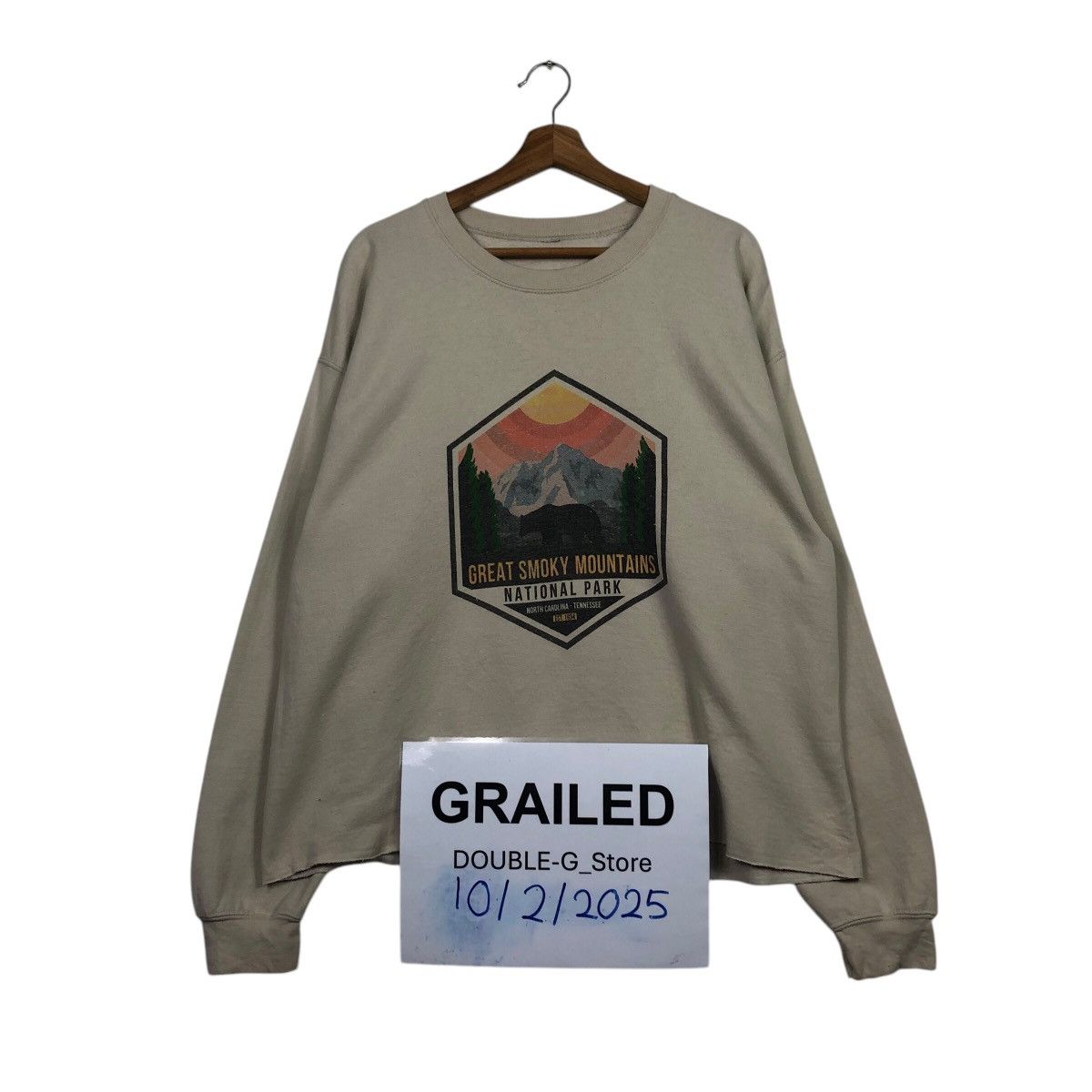 Japanese Brand 📌Vintage Sweatshirt National Park Big Logo Size US M / EU 48-50 / 2 - 1 Thumbnail
